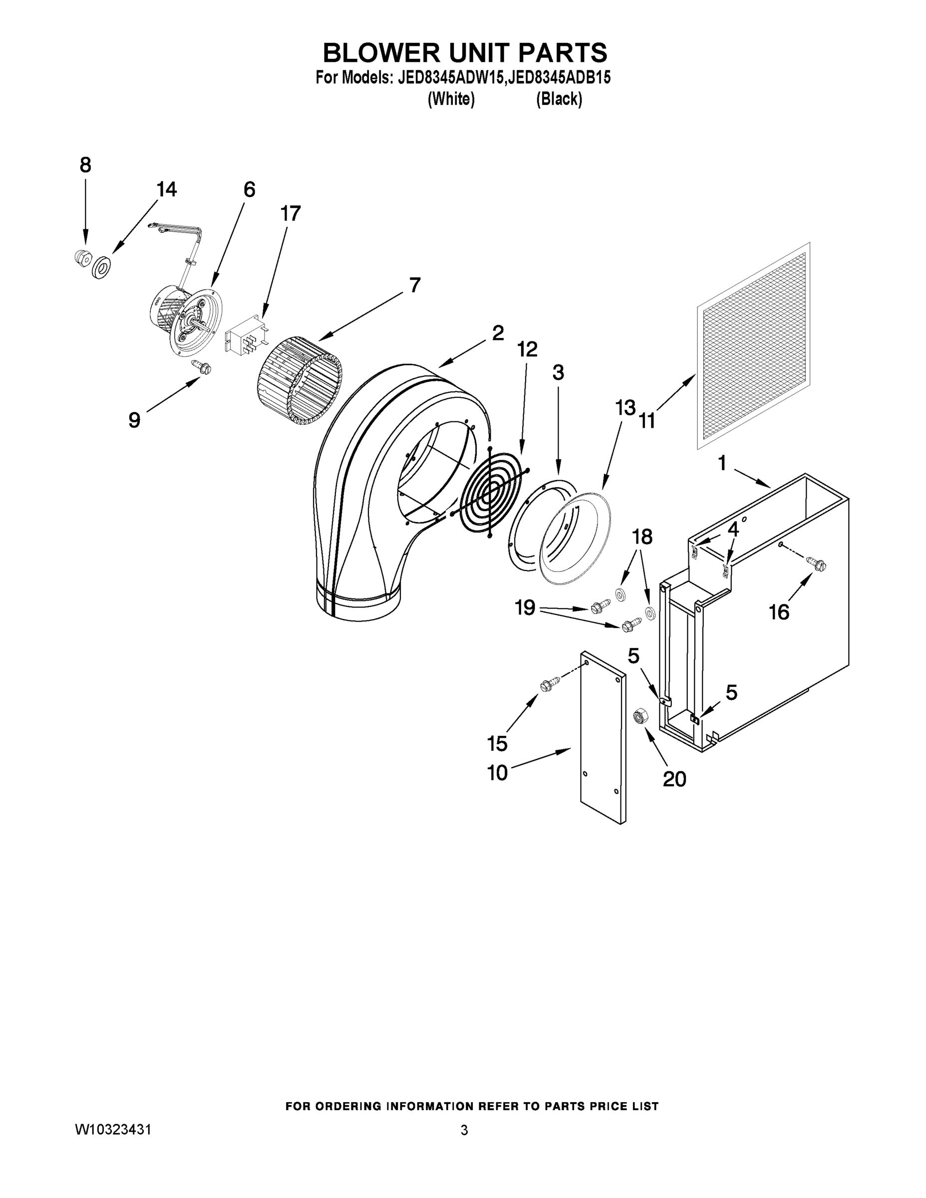 02 - BLOWER UNIT PARTS