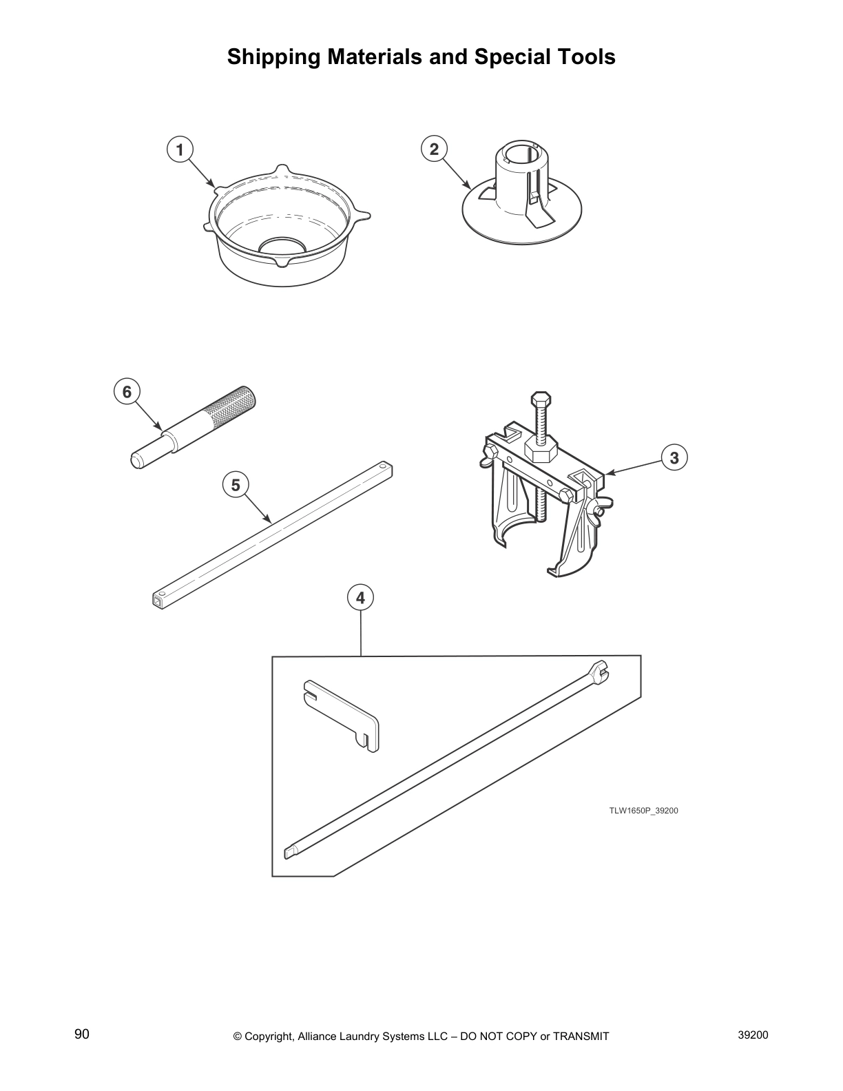 Shipping Materials and Special Tools