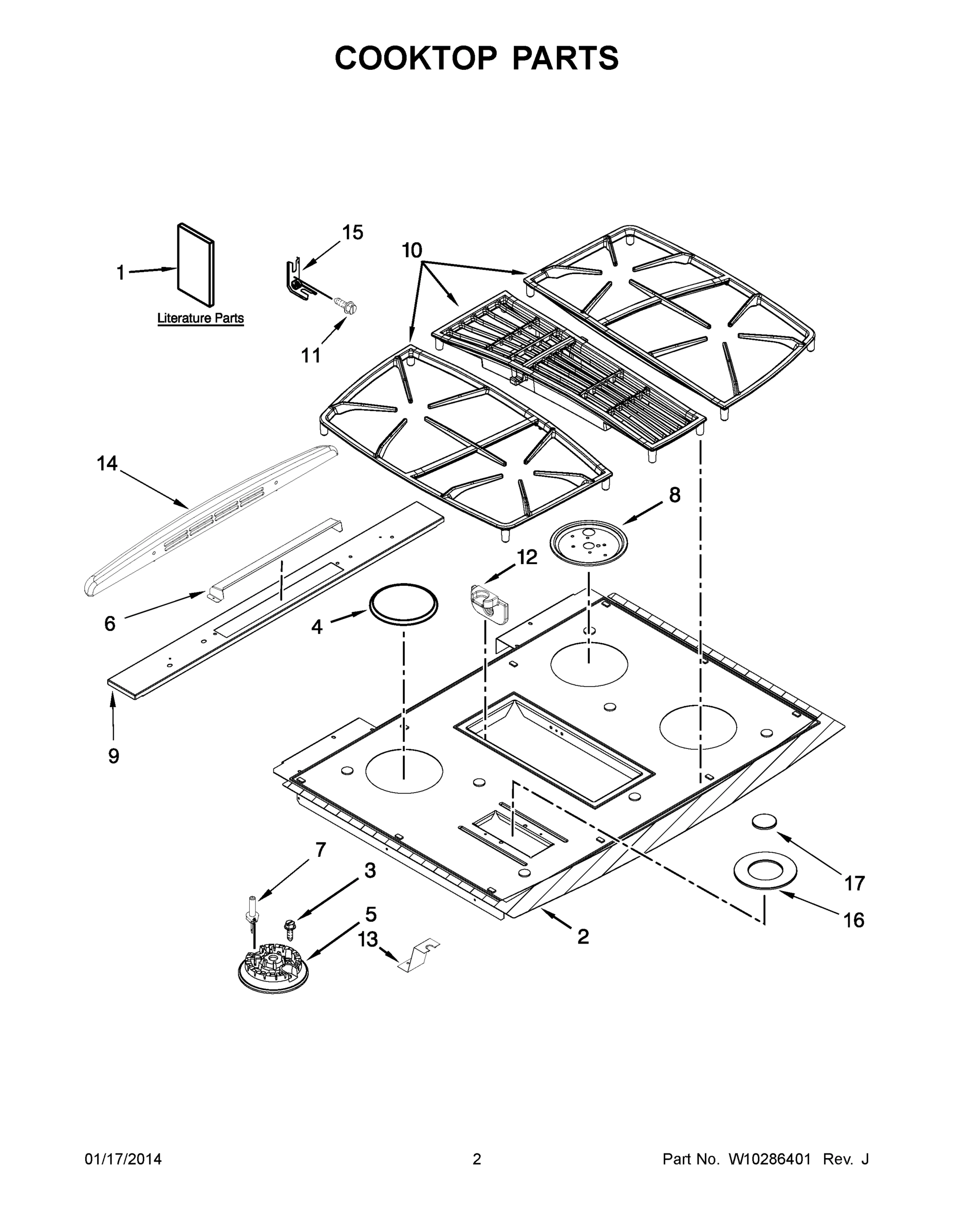 02 - COOKTOP PARTS