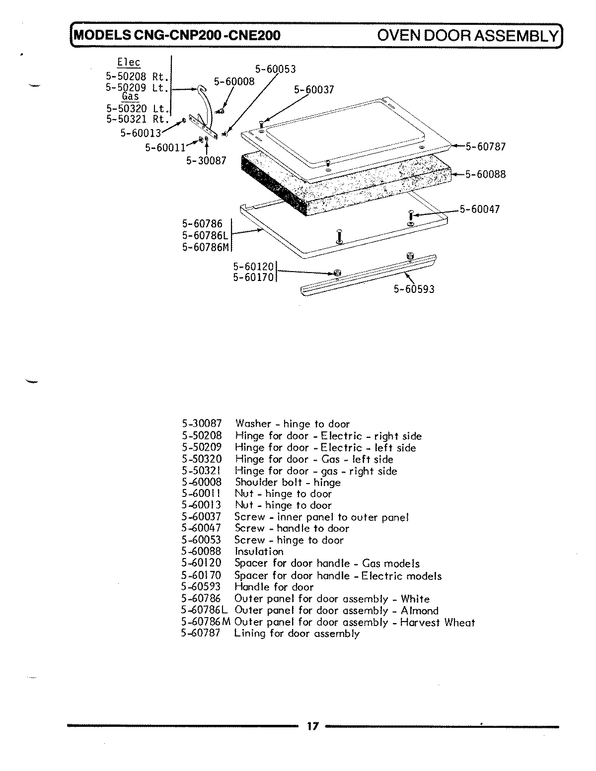 05 - OVEN DOOR ASSEMBLY