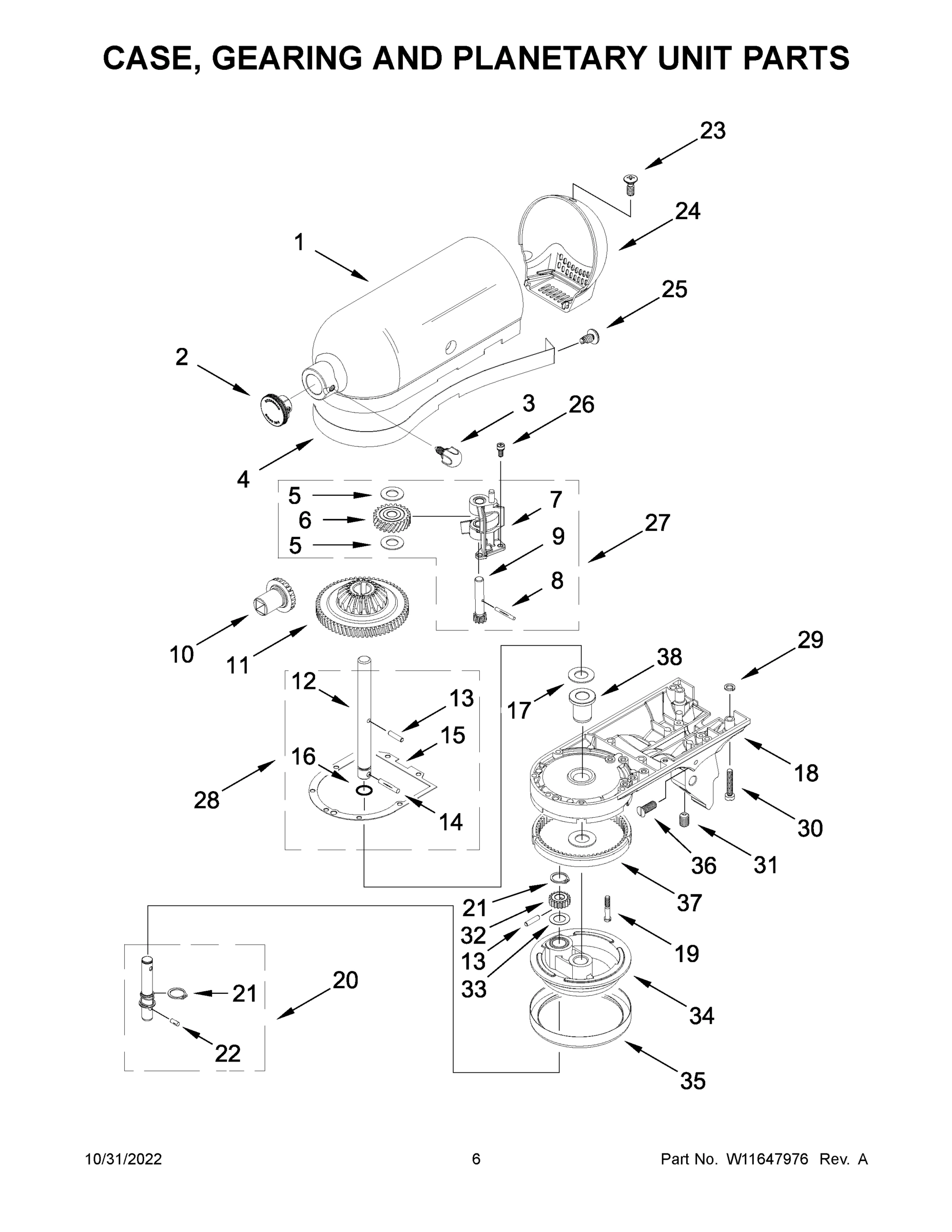 04 - CASE, GEARING AND PLANETARY UNIT PARTS