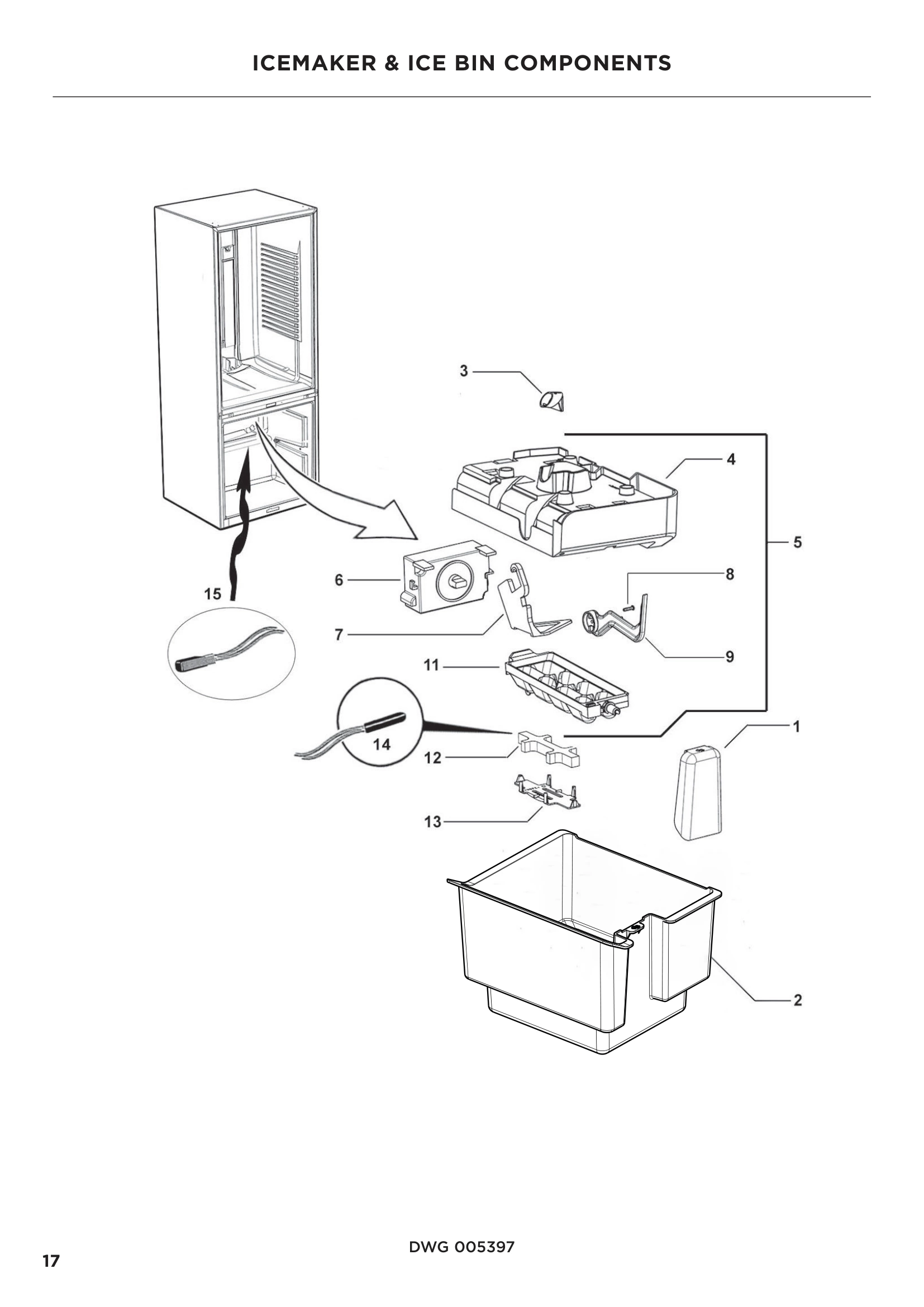 ICEMAKER & ICE BIN COMPONENTS