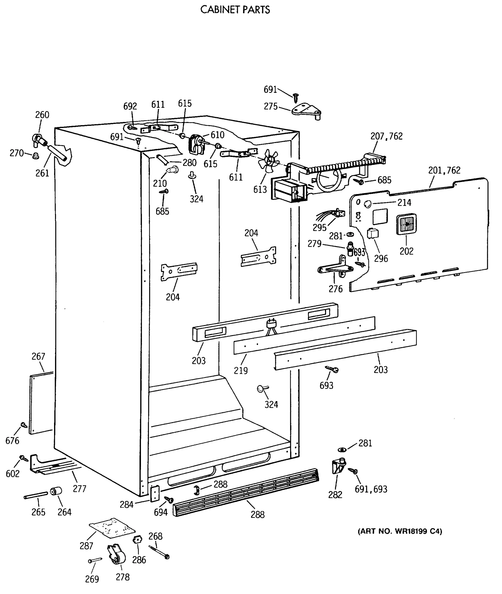 CABINET PARTS