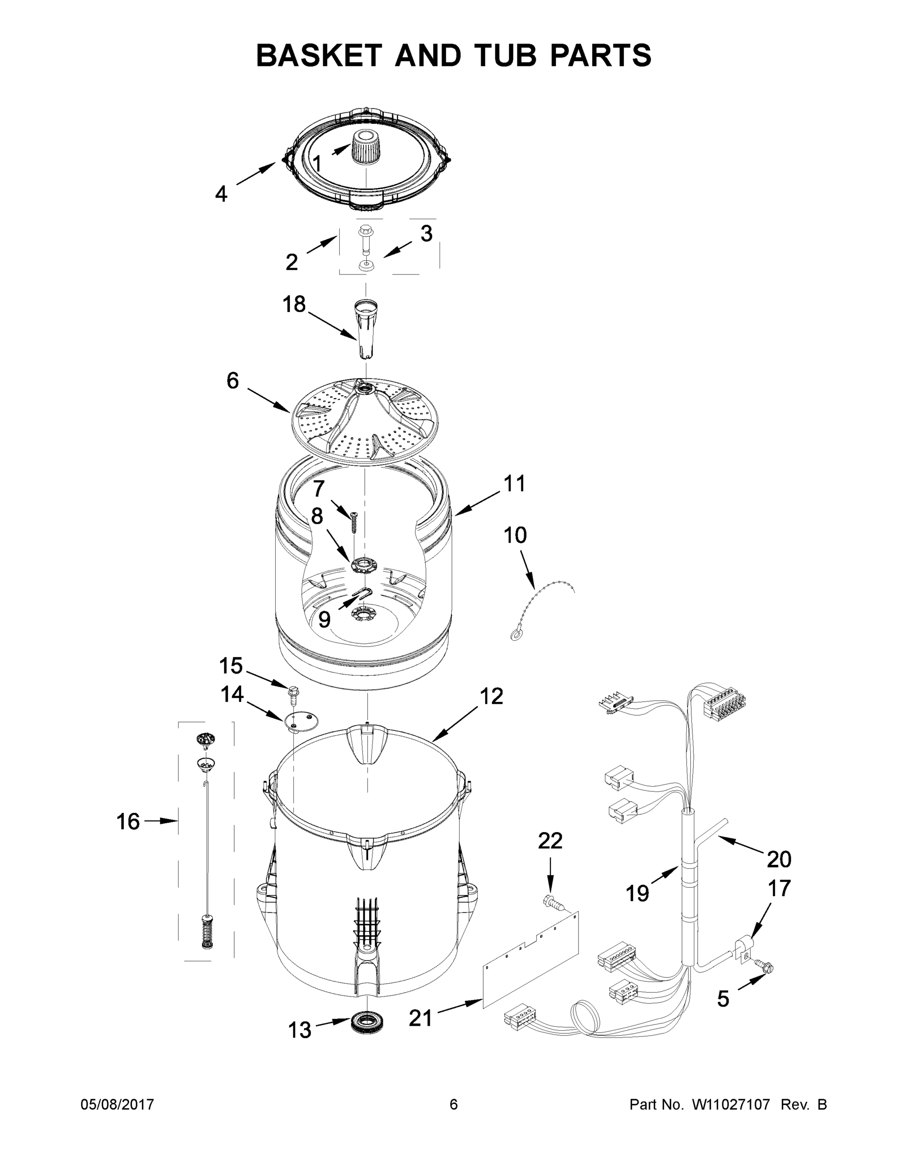 04 - BASKET AND TUB PARTS