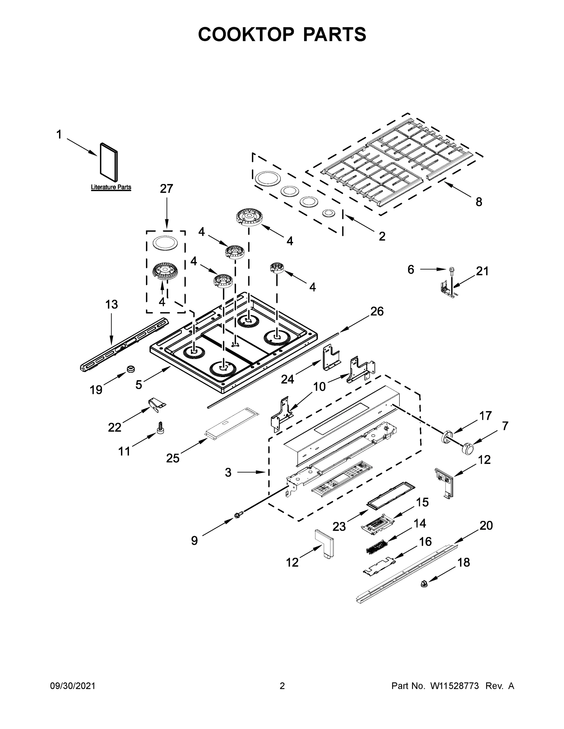 02 - COOKTOP PARTS