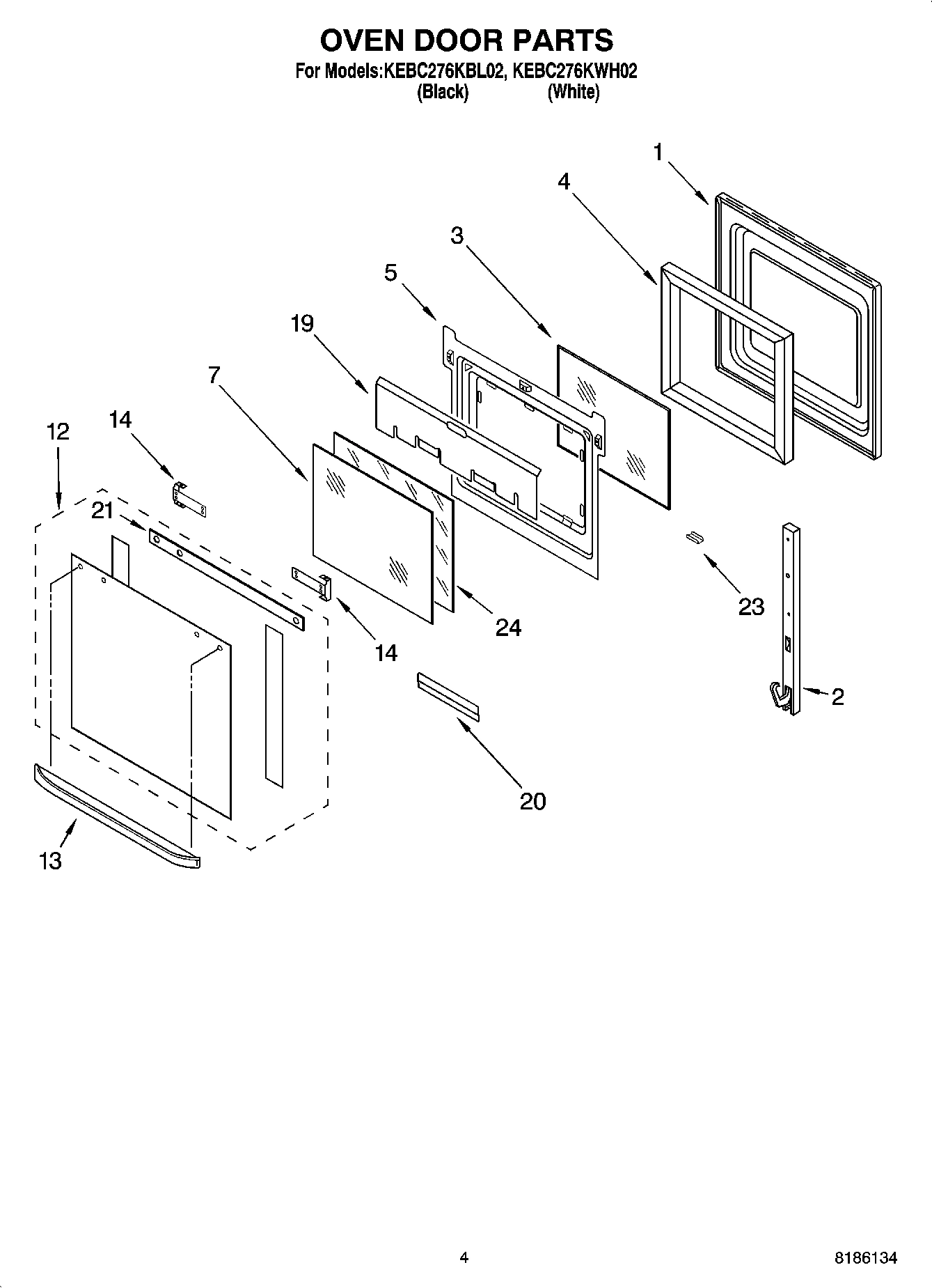 03 - OVEN DOOR PARTS