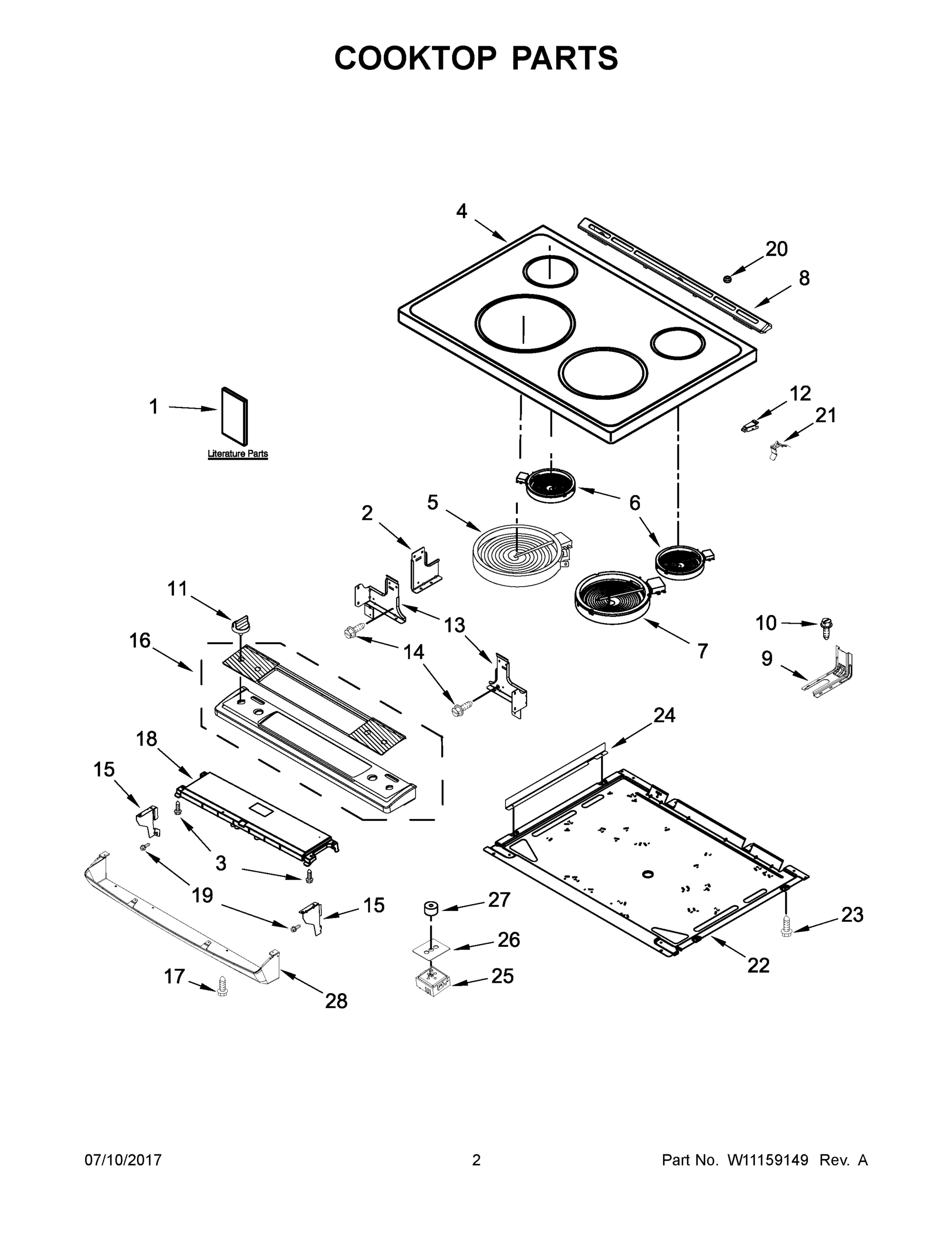 02 - COOKTOP PARTS