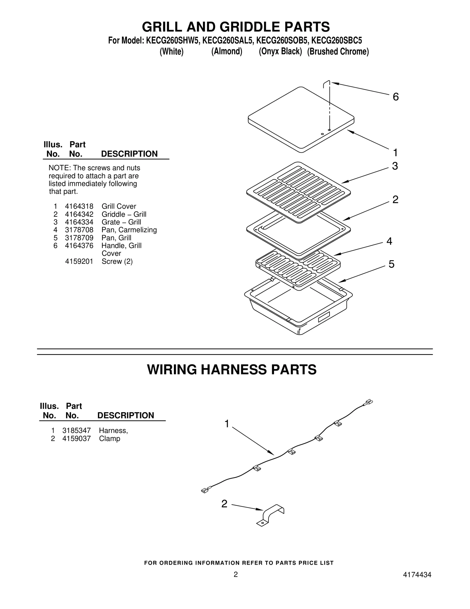 GRILL AND GRIDDLE PARTS