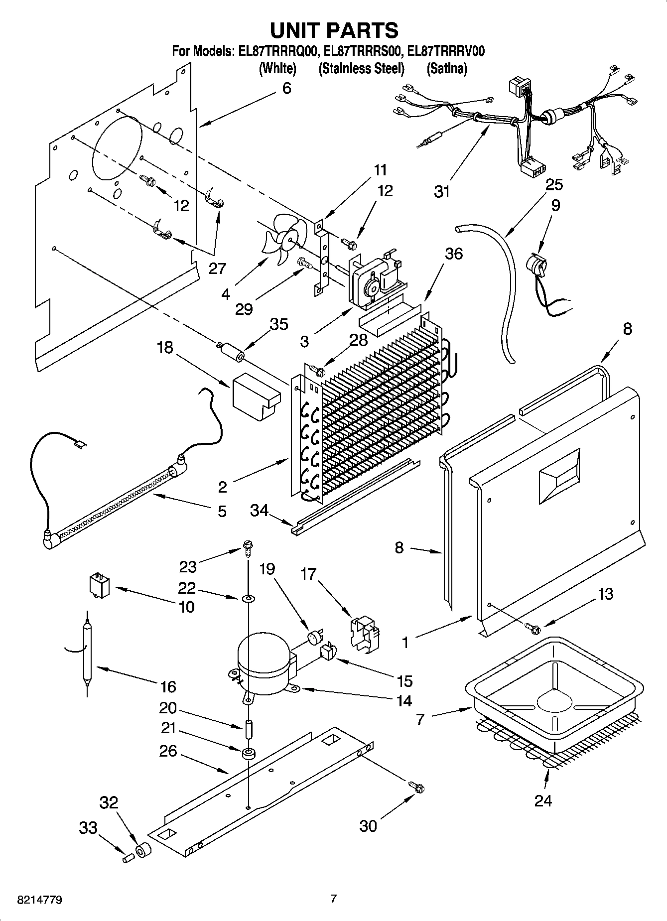 04 - UNIT PARTS, OPTIONAL PARTS (NOT INCLUDED)