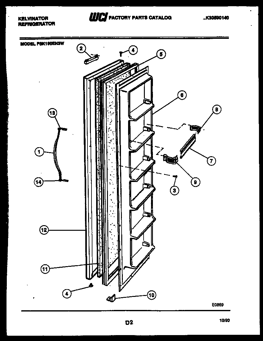 02 - FREEZER DOOR PARTS