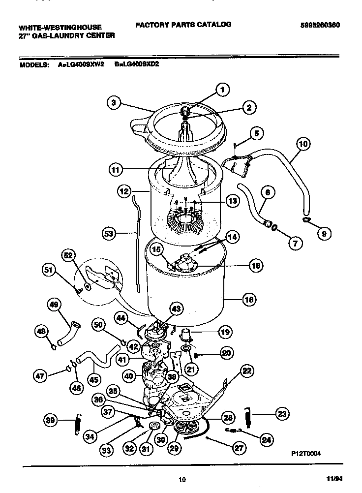 06 - WASHER - TUBS, HOSES, MOTOR