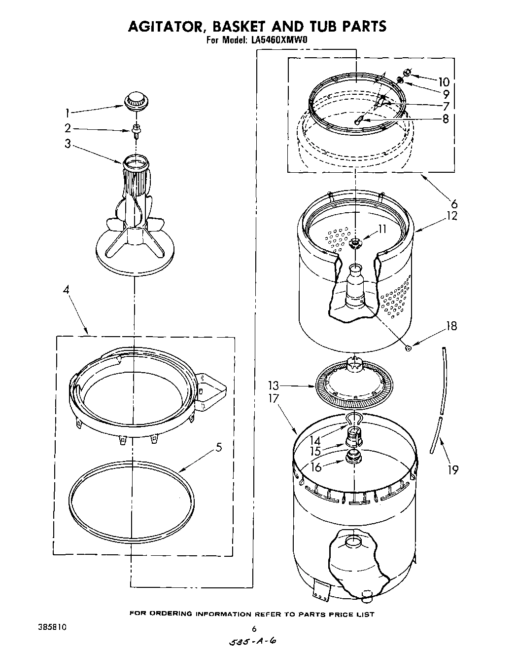 04 - AGITATOR, BASKET AND TUB