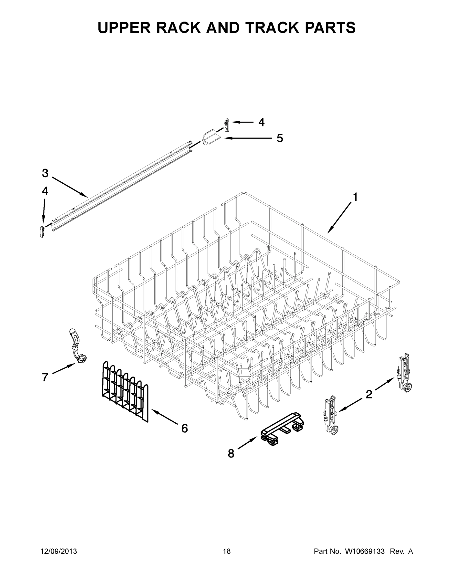 10 - UPPER RACK AND TRACK PARTS