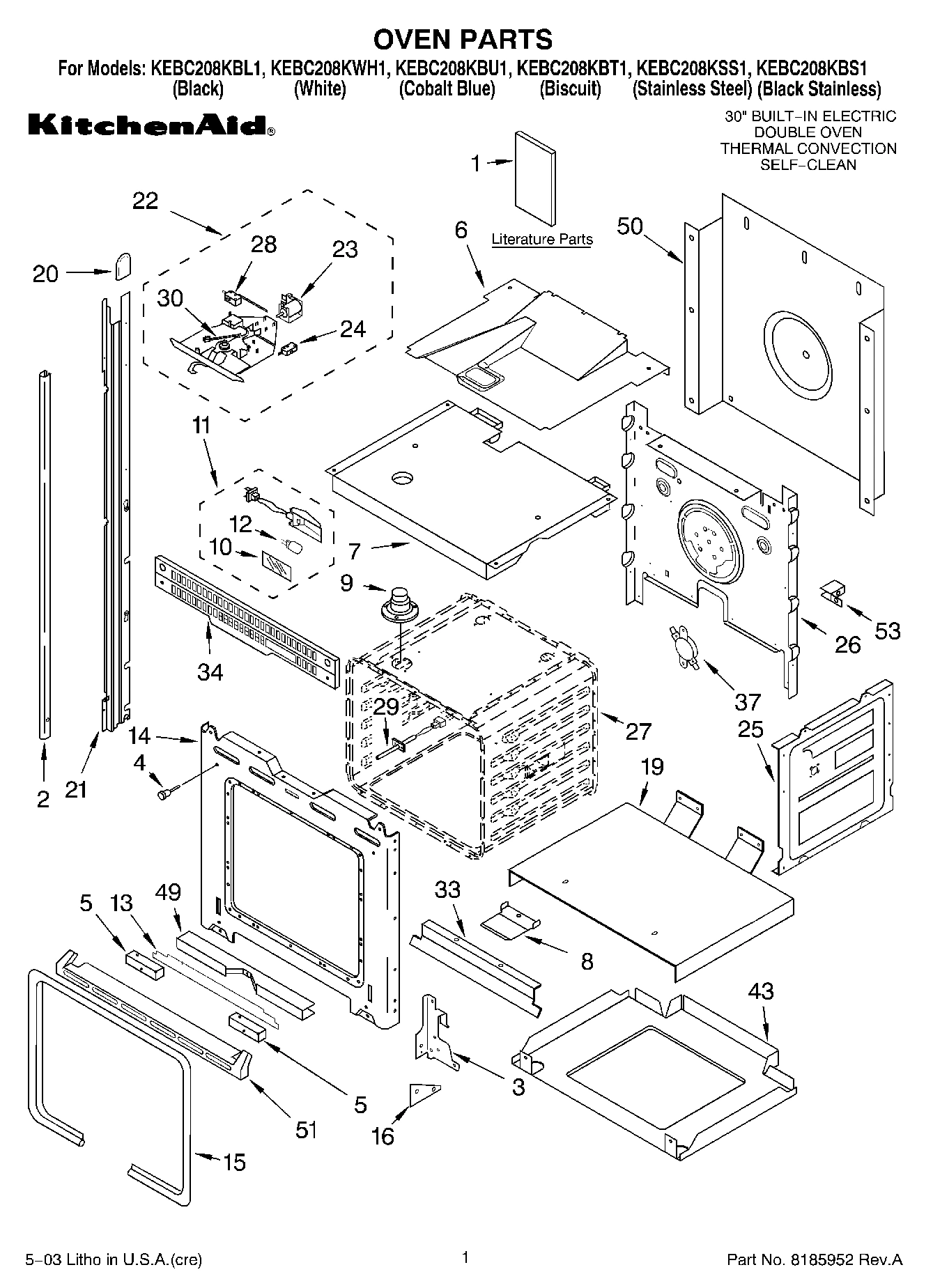 01 - OVEN PARTS