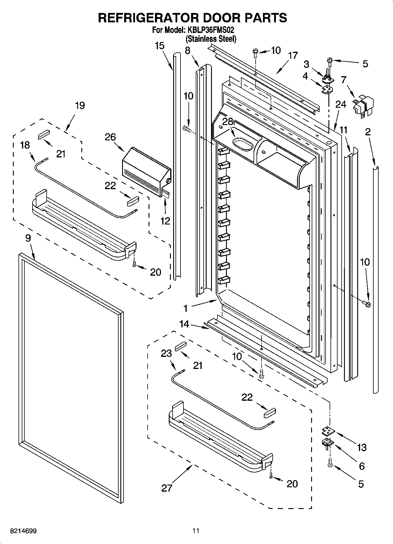 07 - REFRIGERATOR DOOR PARTS