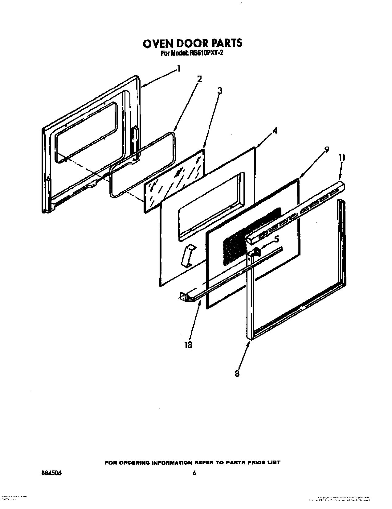 05 - OVEN DOOR, OPTIONAL