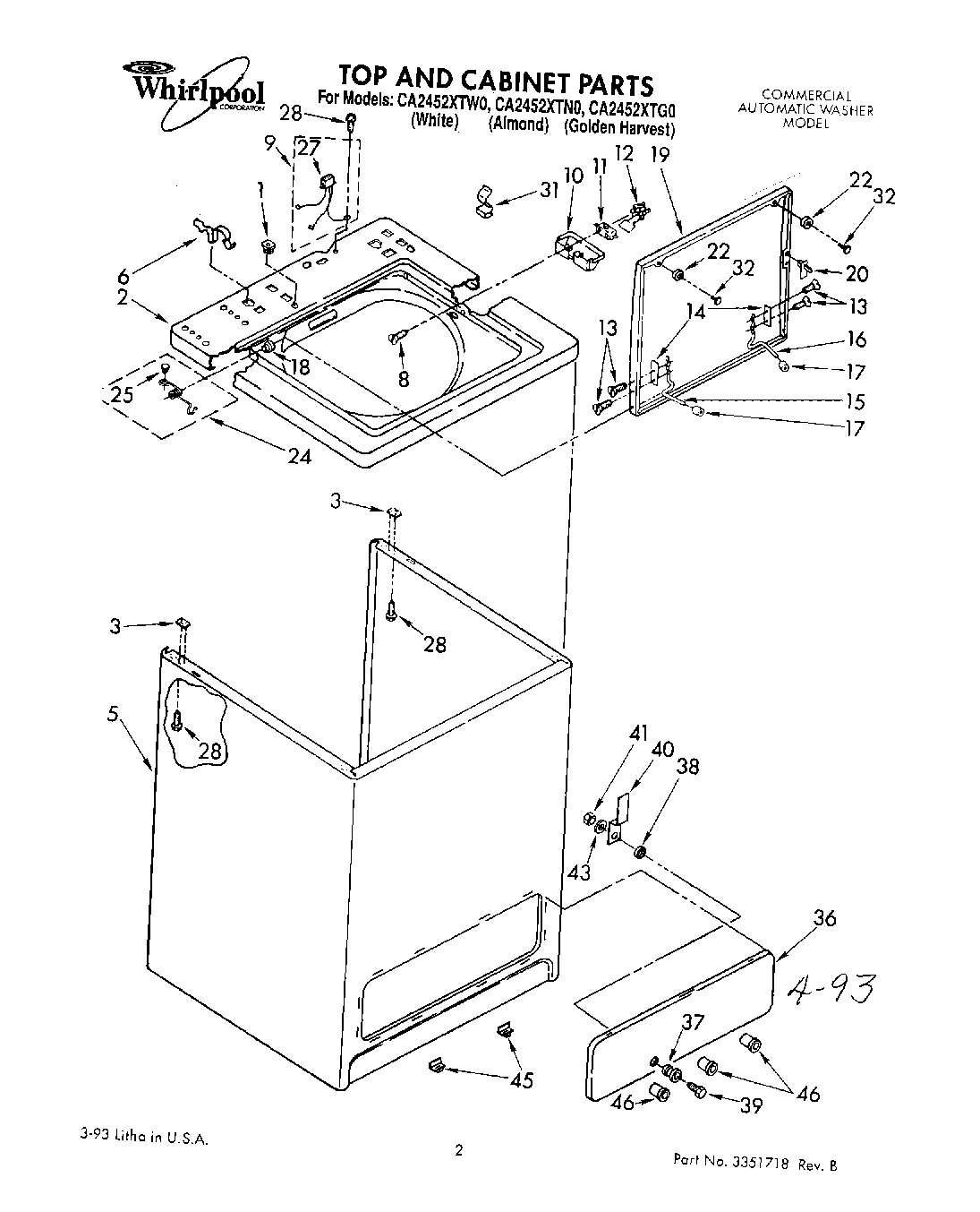 01 - TOP AND CABINET, LIT/OPTIONAL