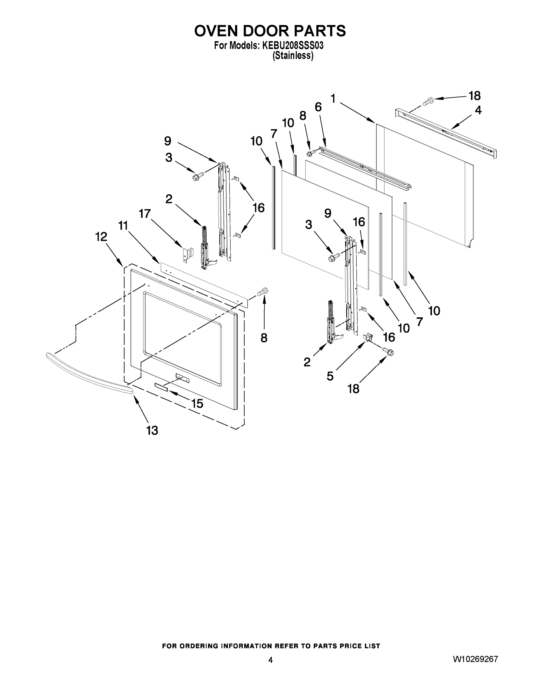 03 - OVEN DOOR PARTS
