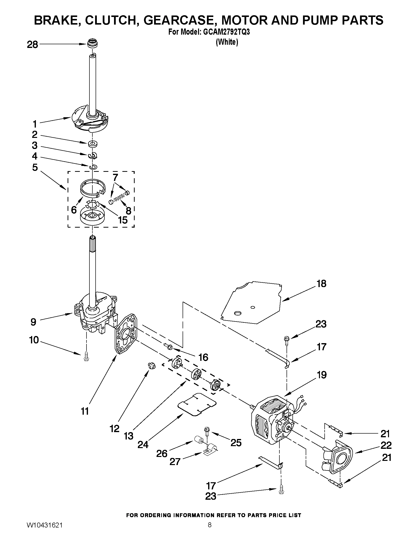 04 - BRAKE, CLUTCH, GEARCASE, MOTOR AND PUMP PARTS