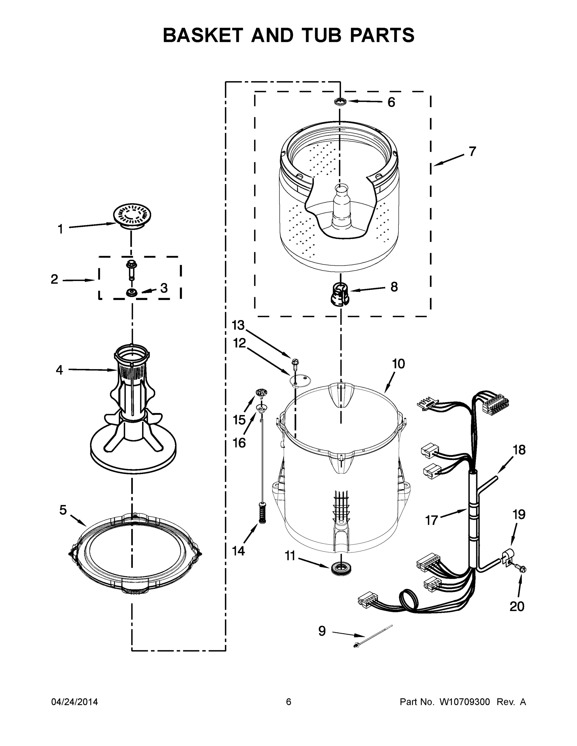 04 - BASKET AND TUB PARTS