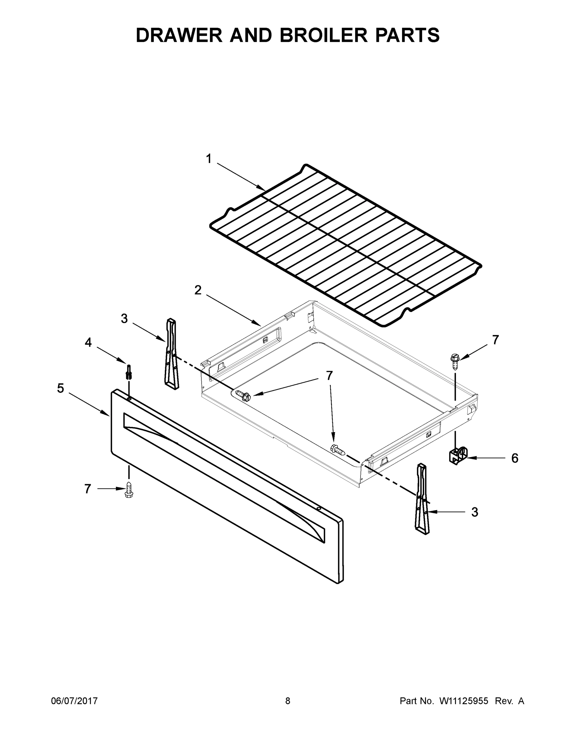05 - DRAWER AND BROILER PARTS