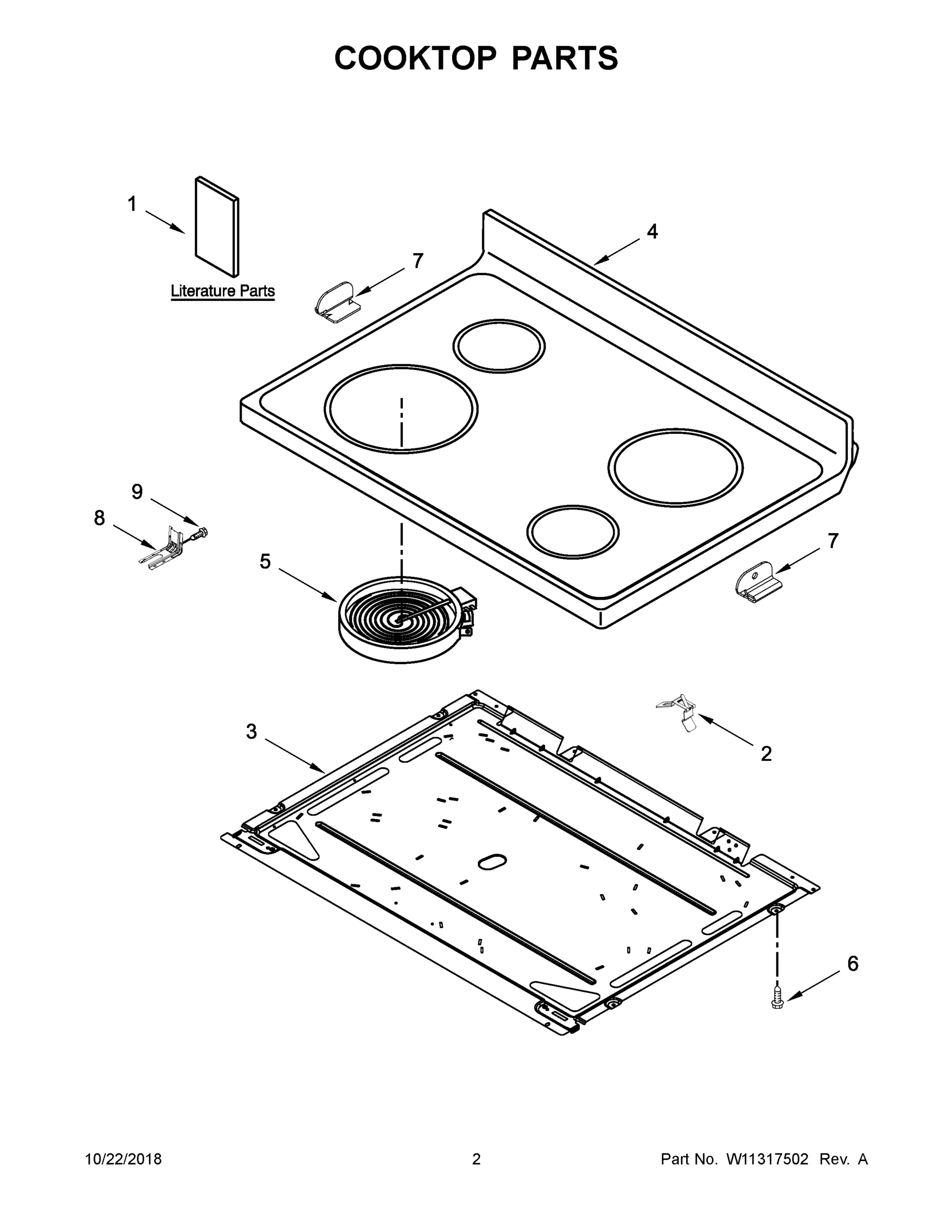 02 - COOKTOP PARTS