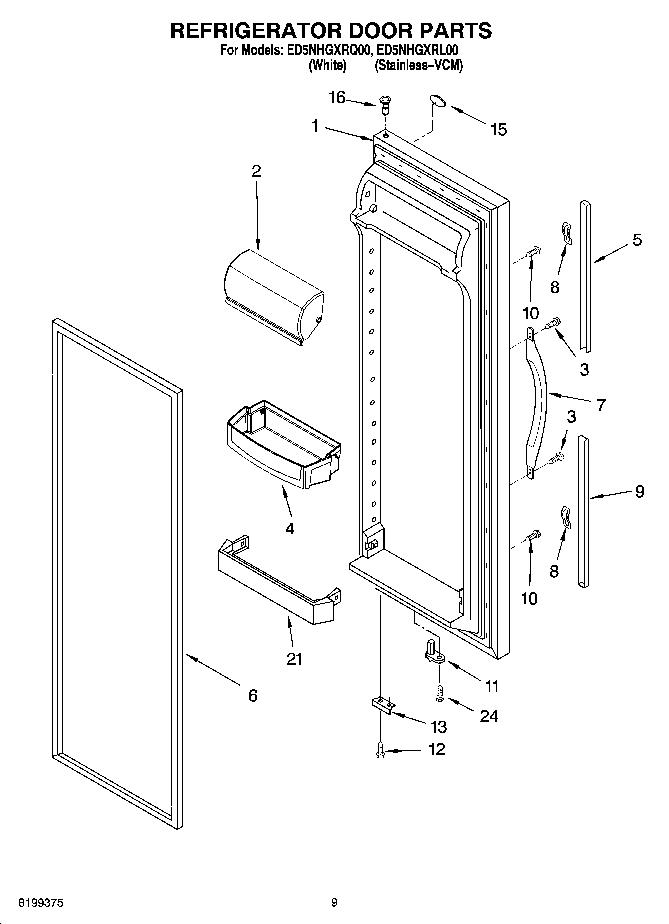 06 - REFRIGERATOR DOOR PARTS