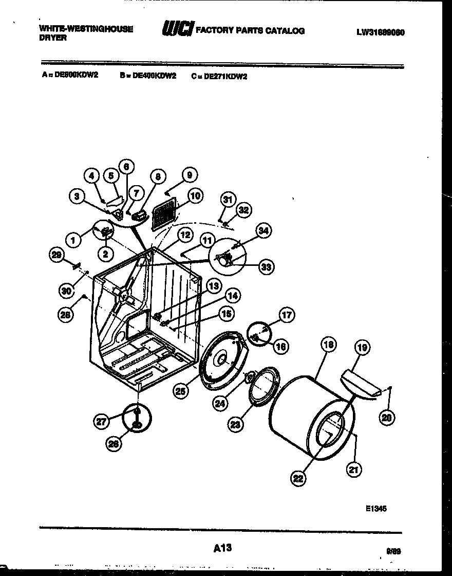 02 - CABINET AND COMPONENT PARTS