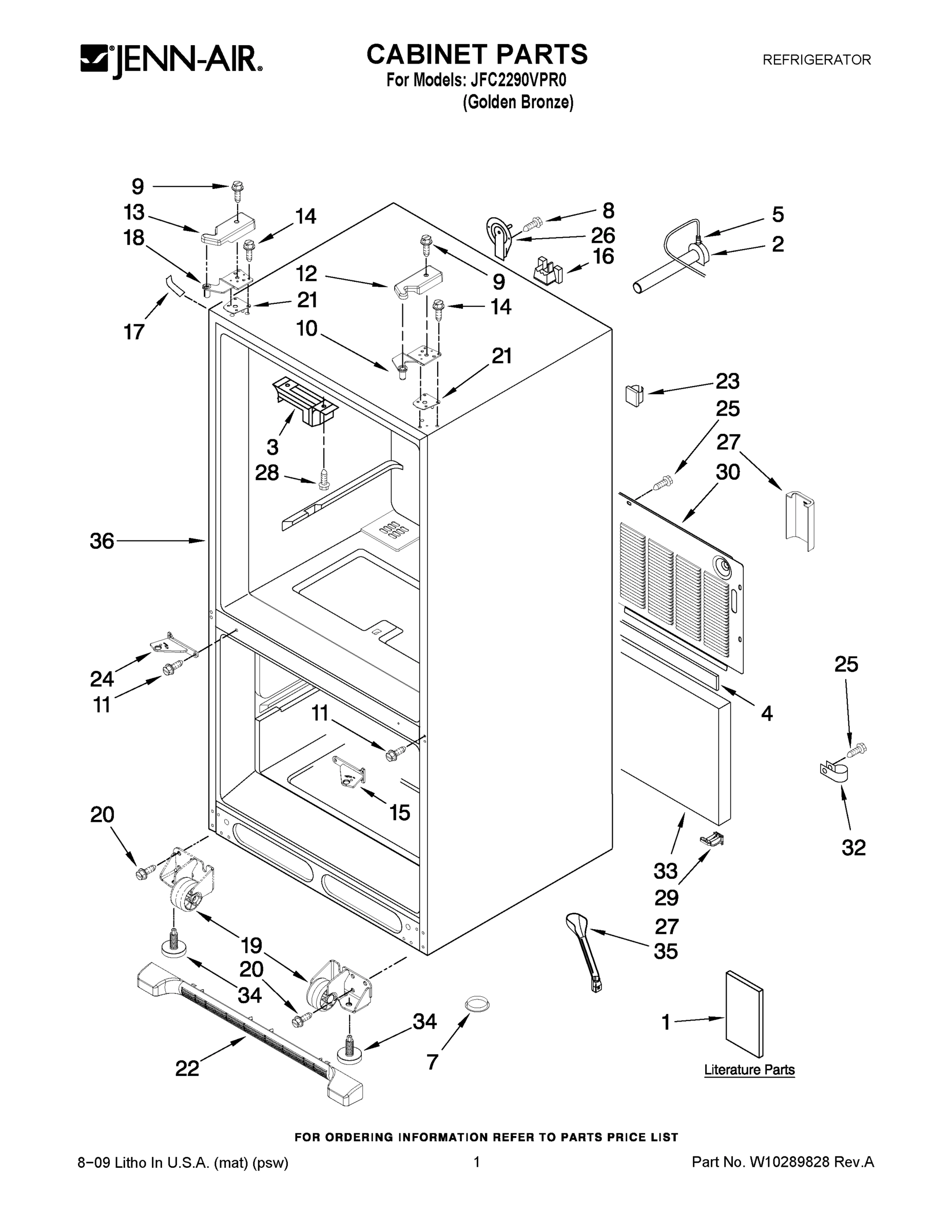 01 - CABINET PARTS