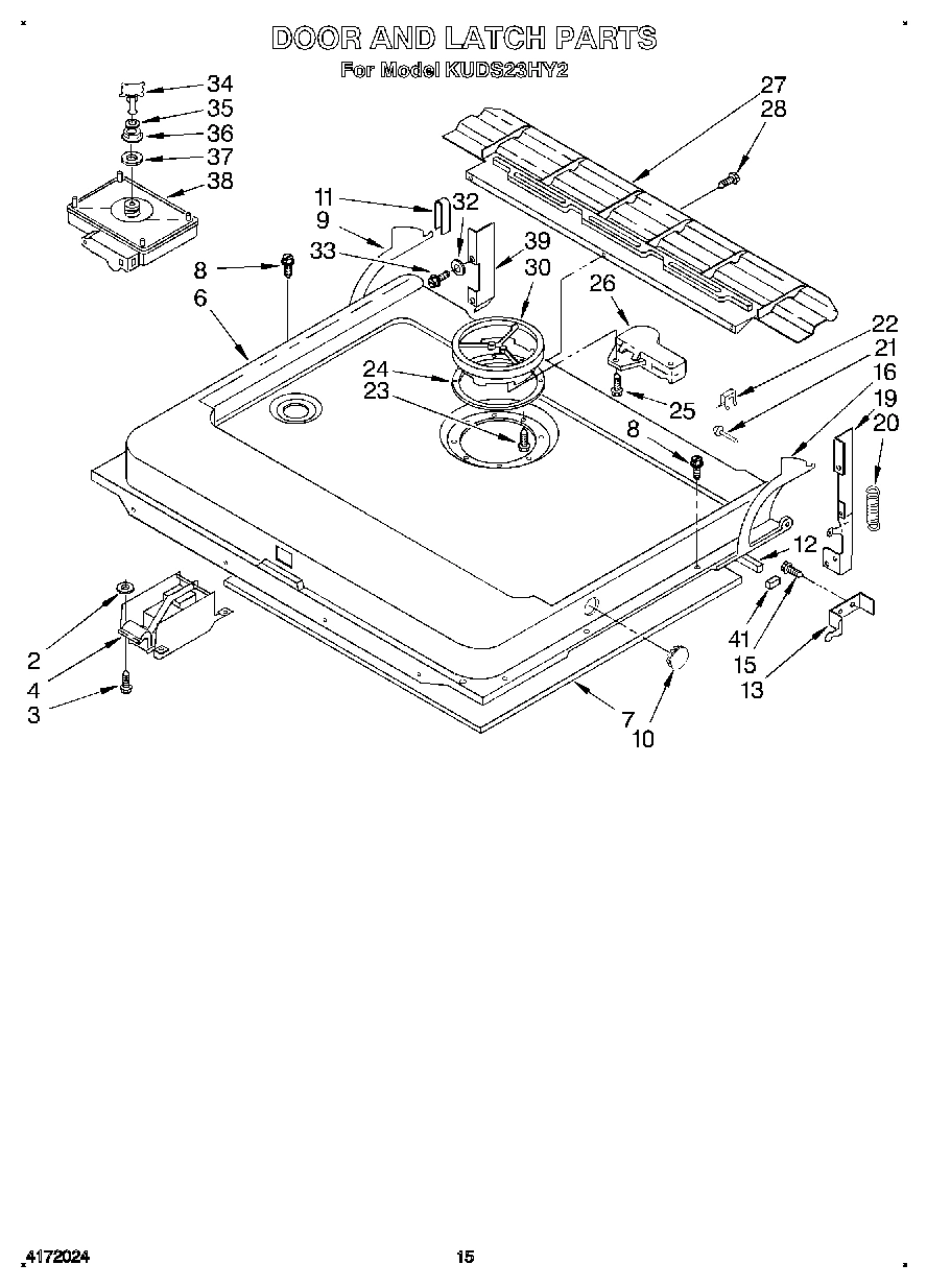 12 - DOOR AND LATCH