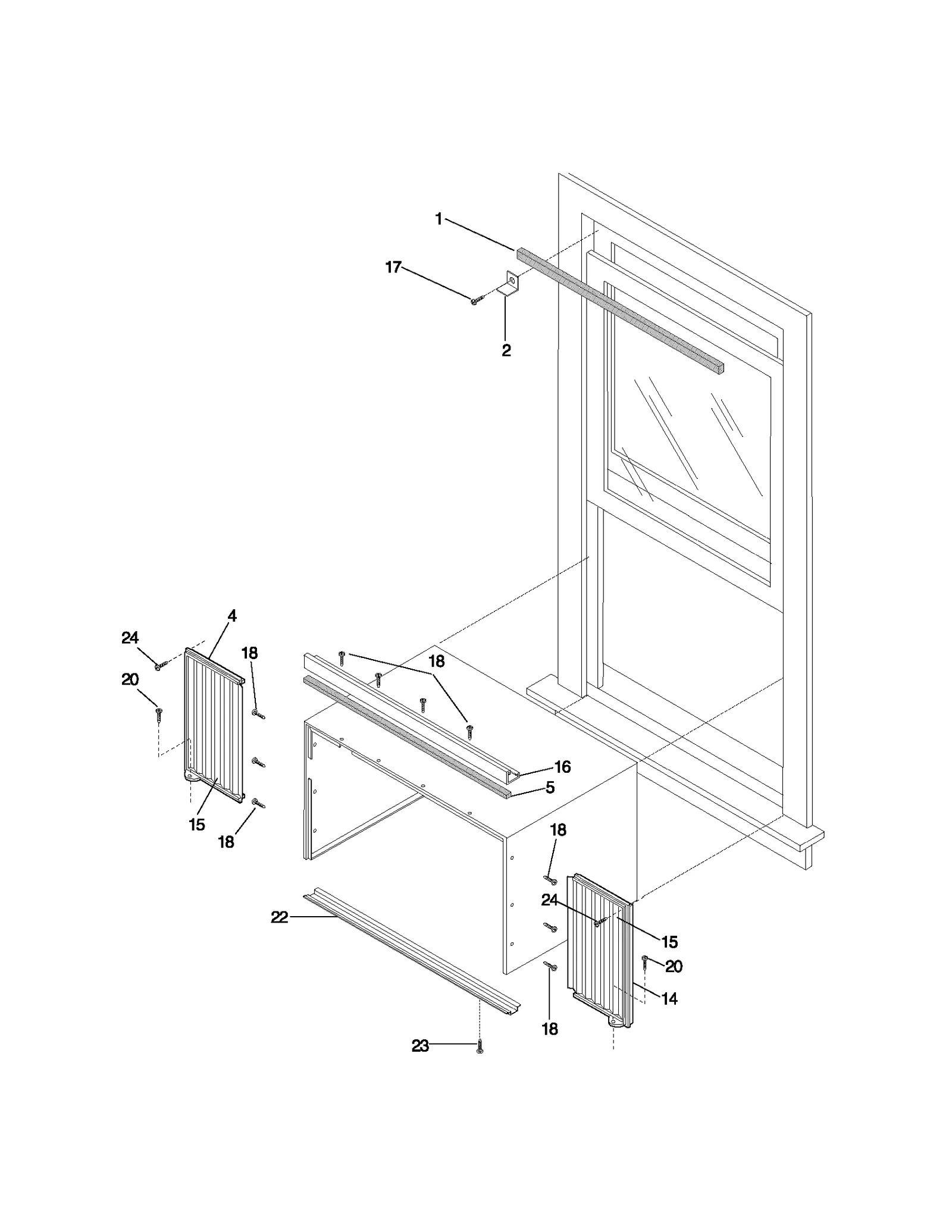 WINDOW MOUNTING PARTS