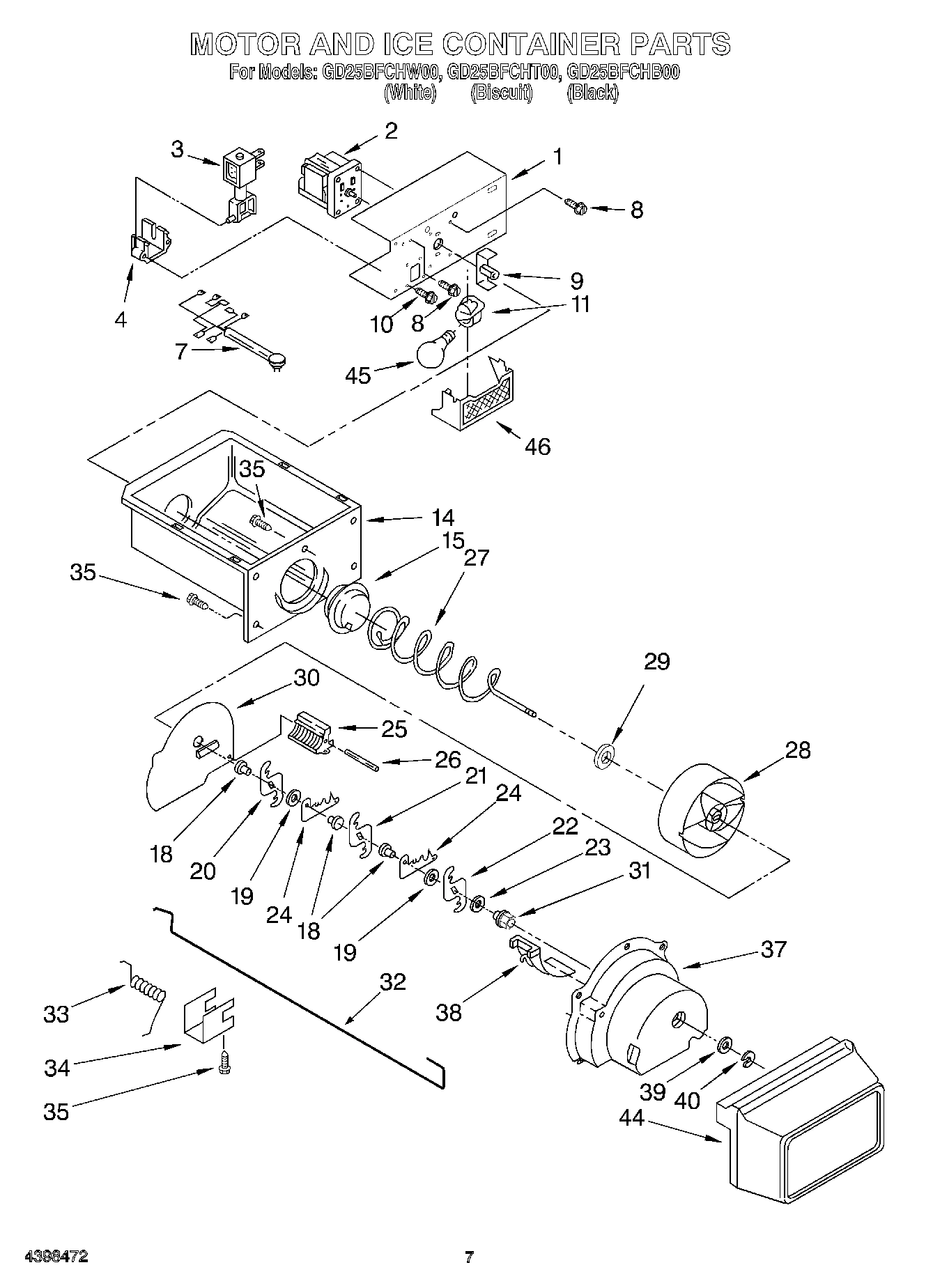 05 - MOTOR AND ICE CONTAINER