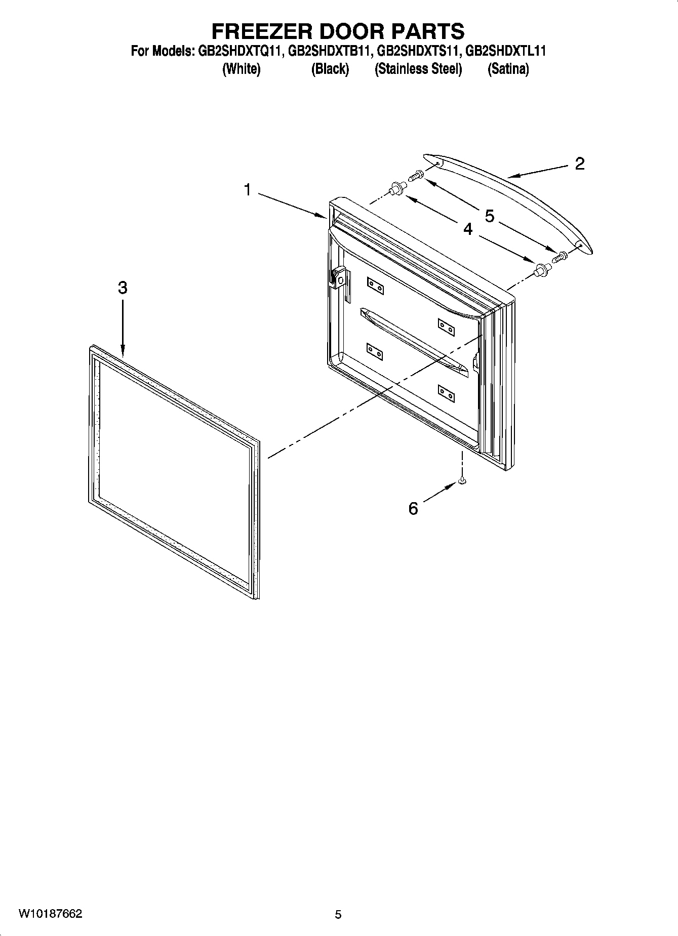 03 - FREEZER DOOR PARTS