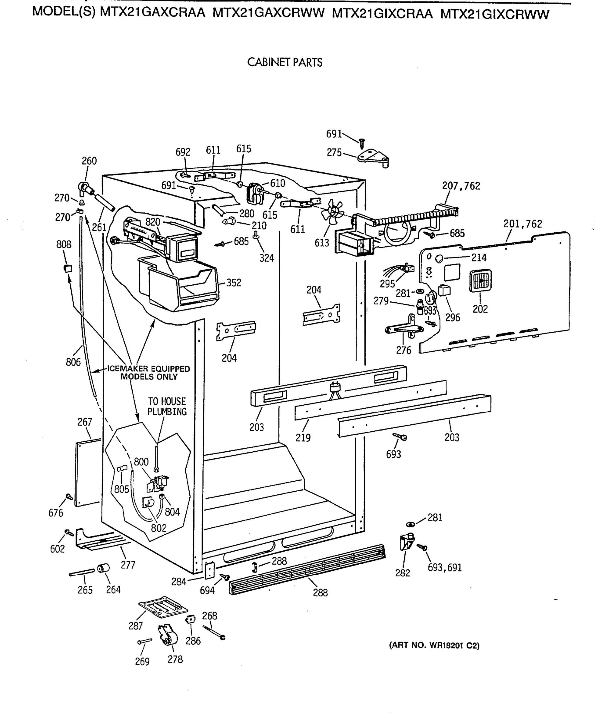 CABINET PARTS