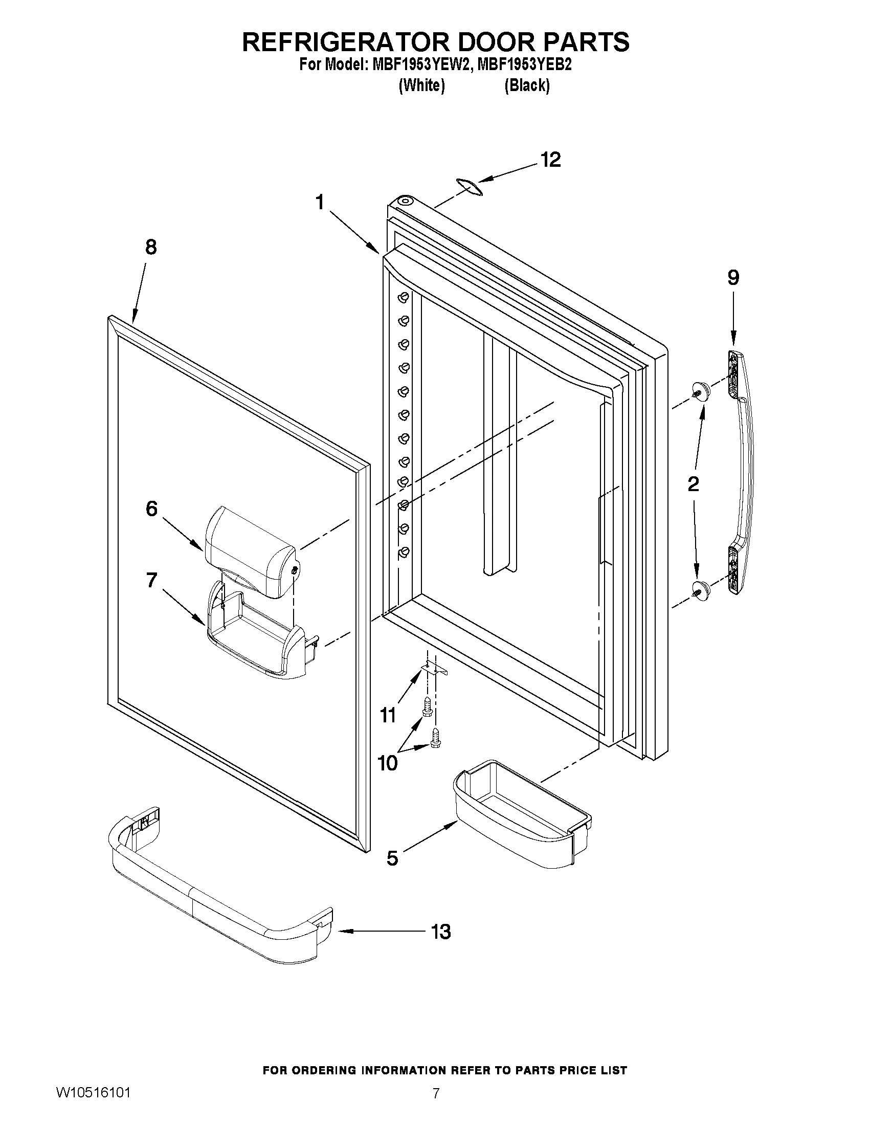 04 - REFRIGERATOR DOOR PARTS