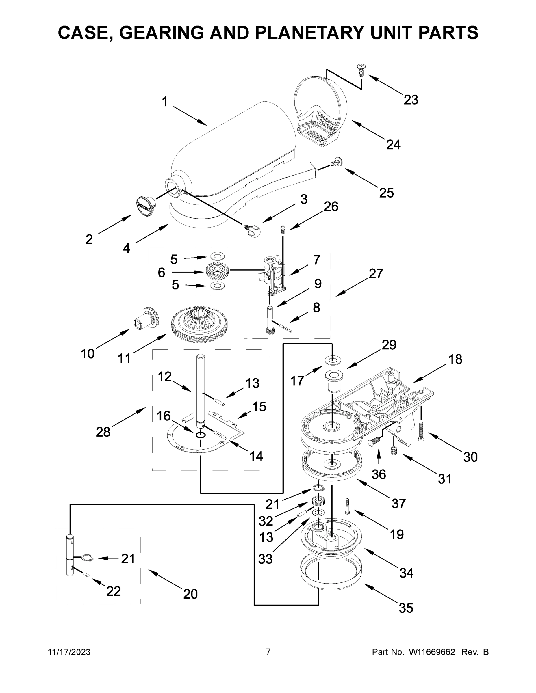04 - CASE, GEARING AND PLANETARY UNIT PARTS