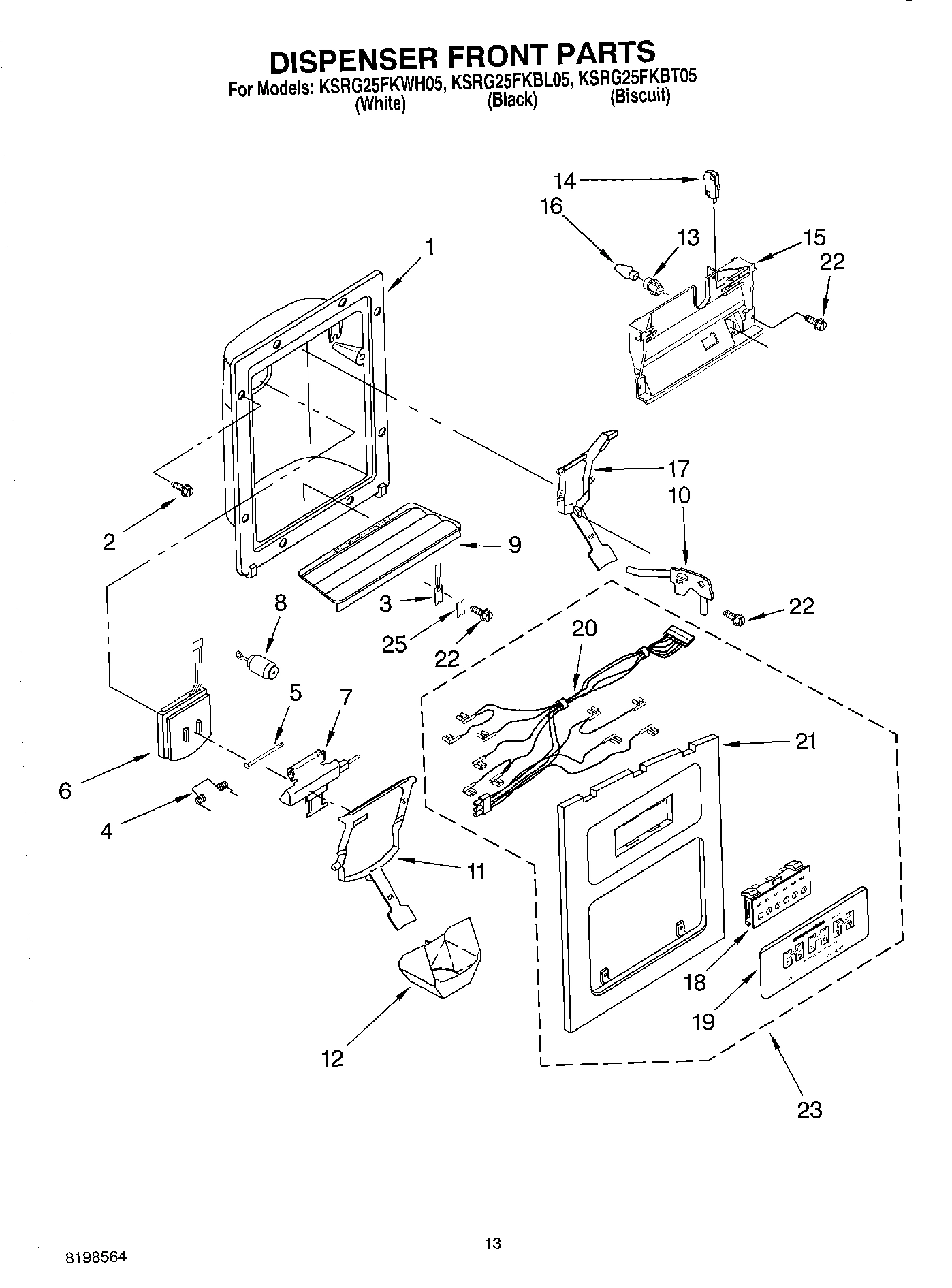 08 - DISPENSER FRONT PARTS