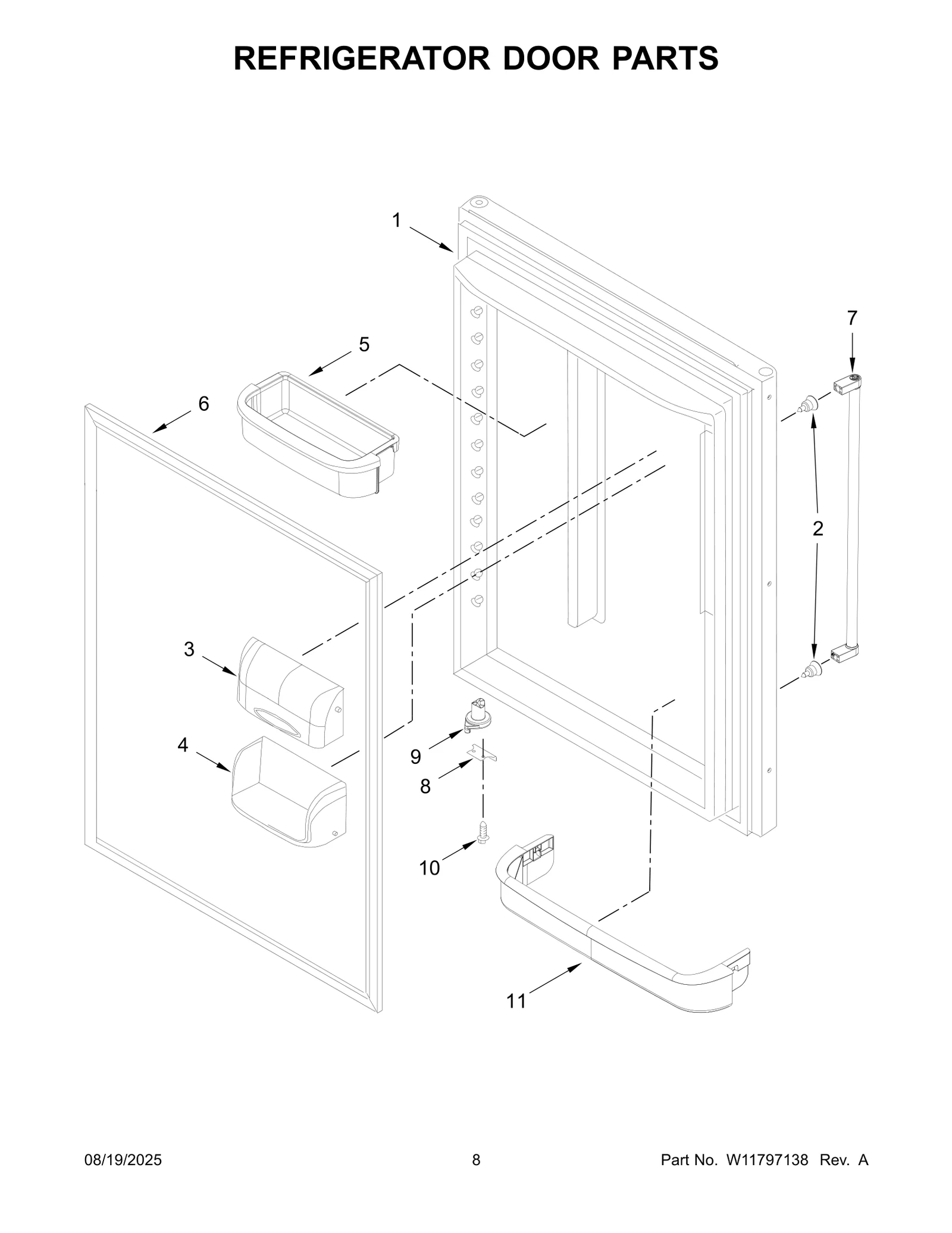 REFRIGERATOR DOOR PARTS