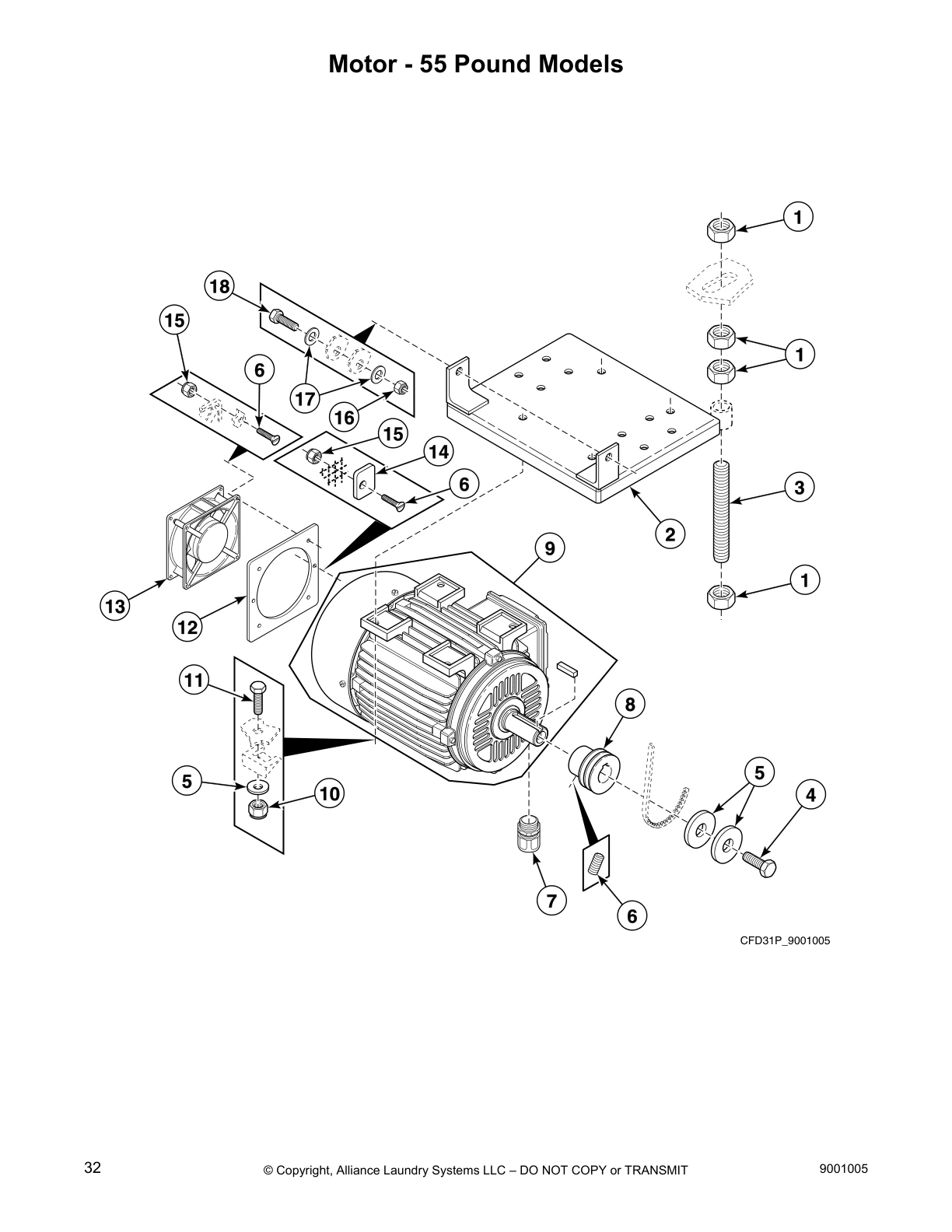 Motor - 55 Pound Models