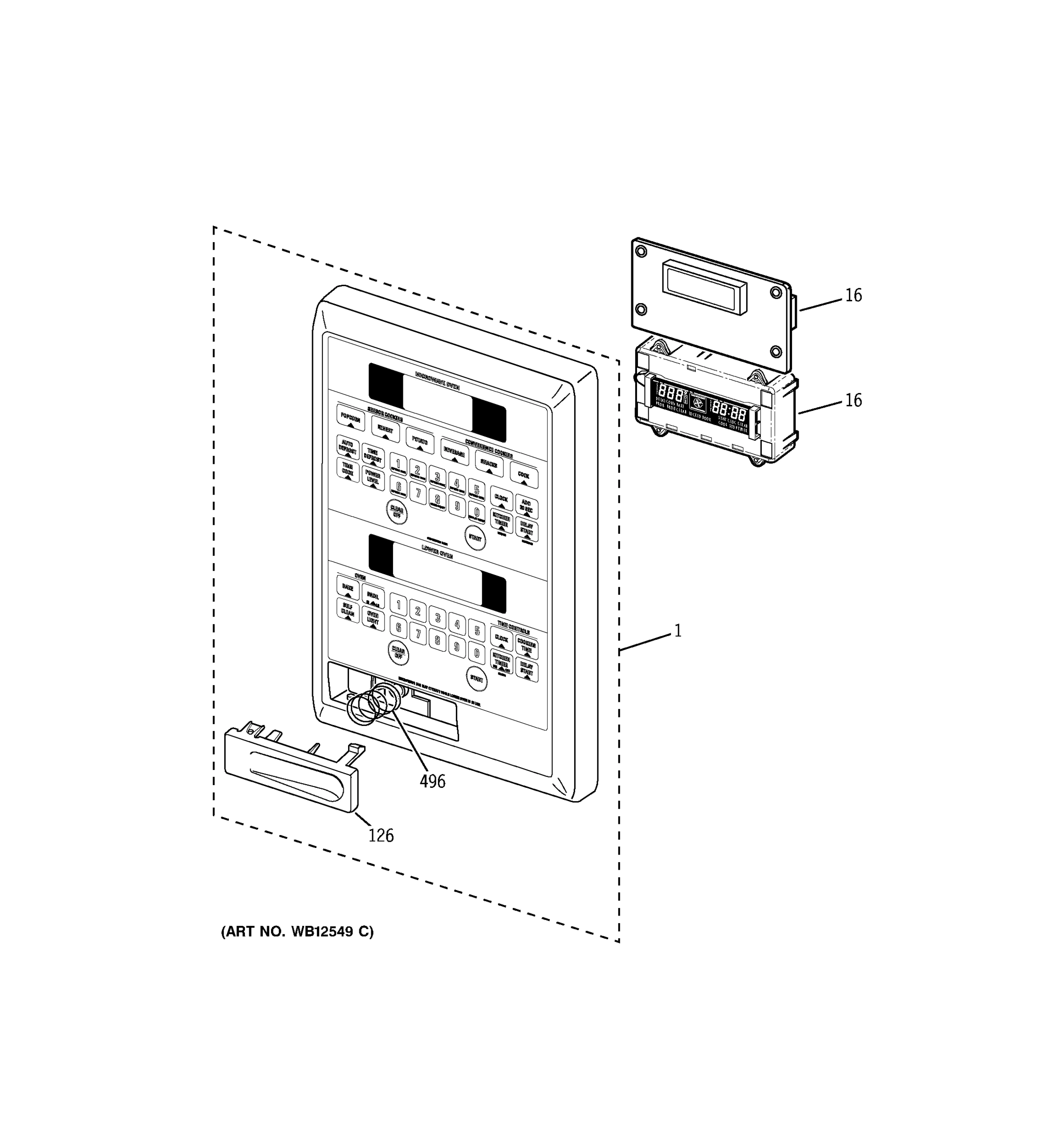 MICROWAVE CONTROL PANEL