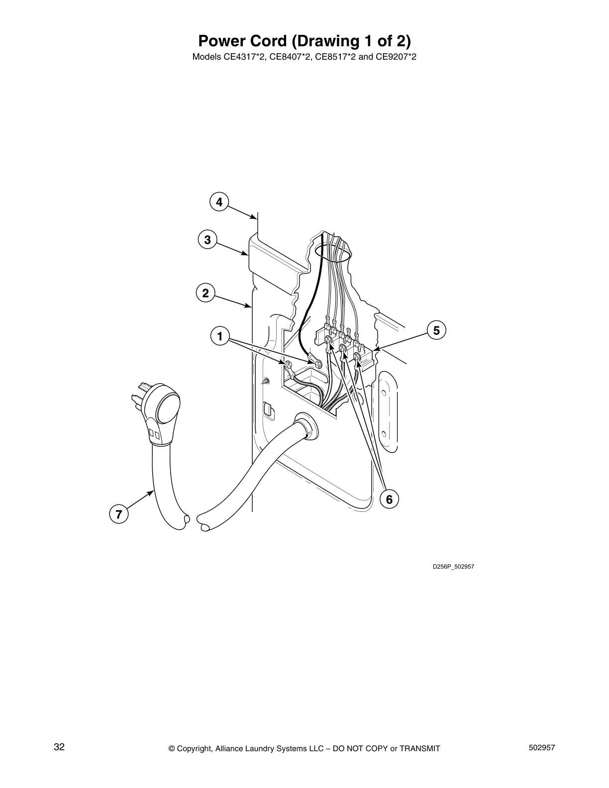 Power Cord (Drawing 1 of 2)