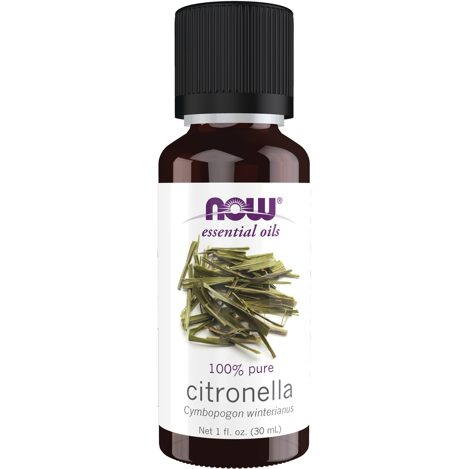 NOW Foods 100% Pure Citronella | 1 fl oz Liquid | Essential Oils
