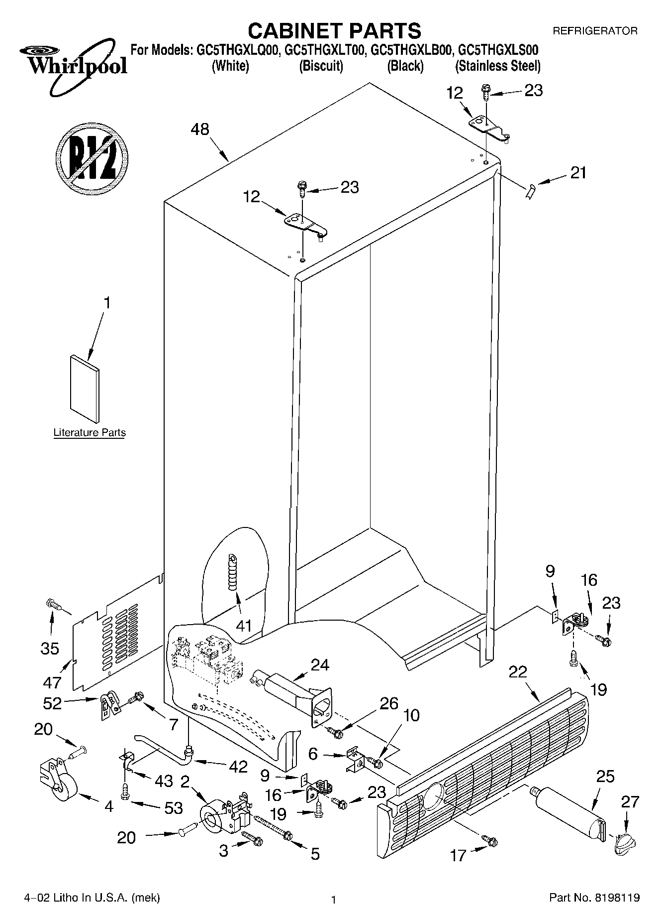 01 - CABINET, LITERATURE