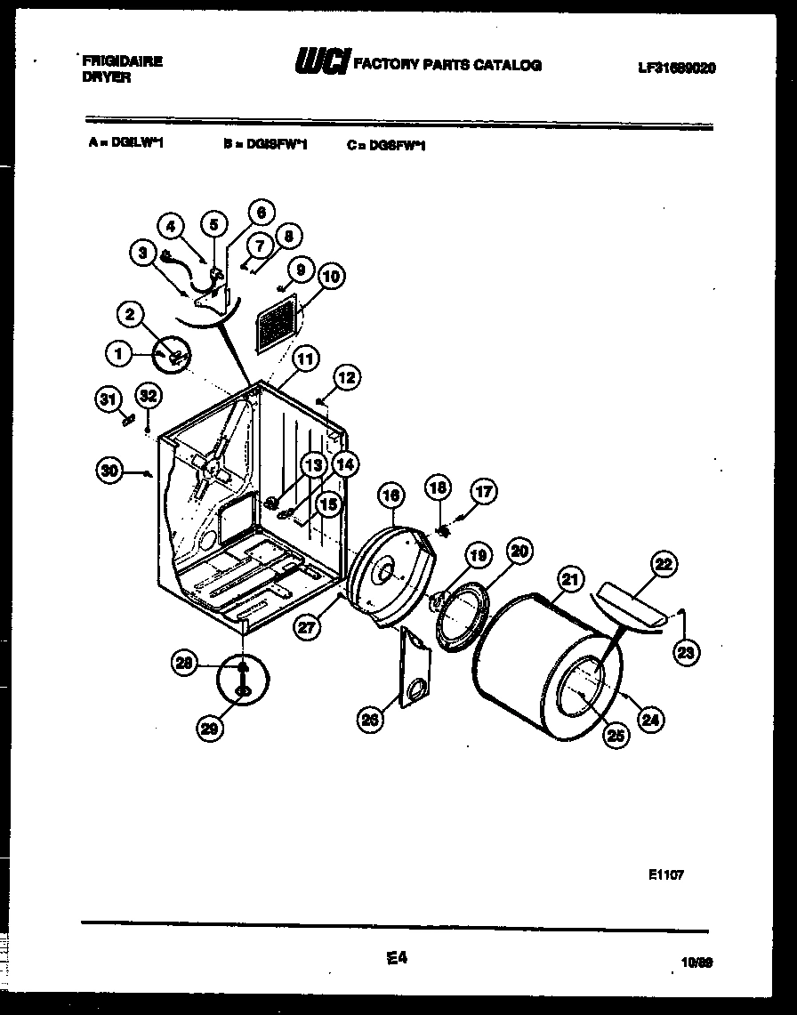 02 - CABINET AND COMPONENT PARTS