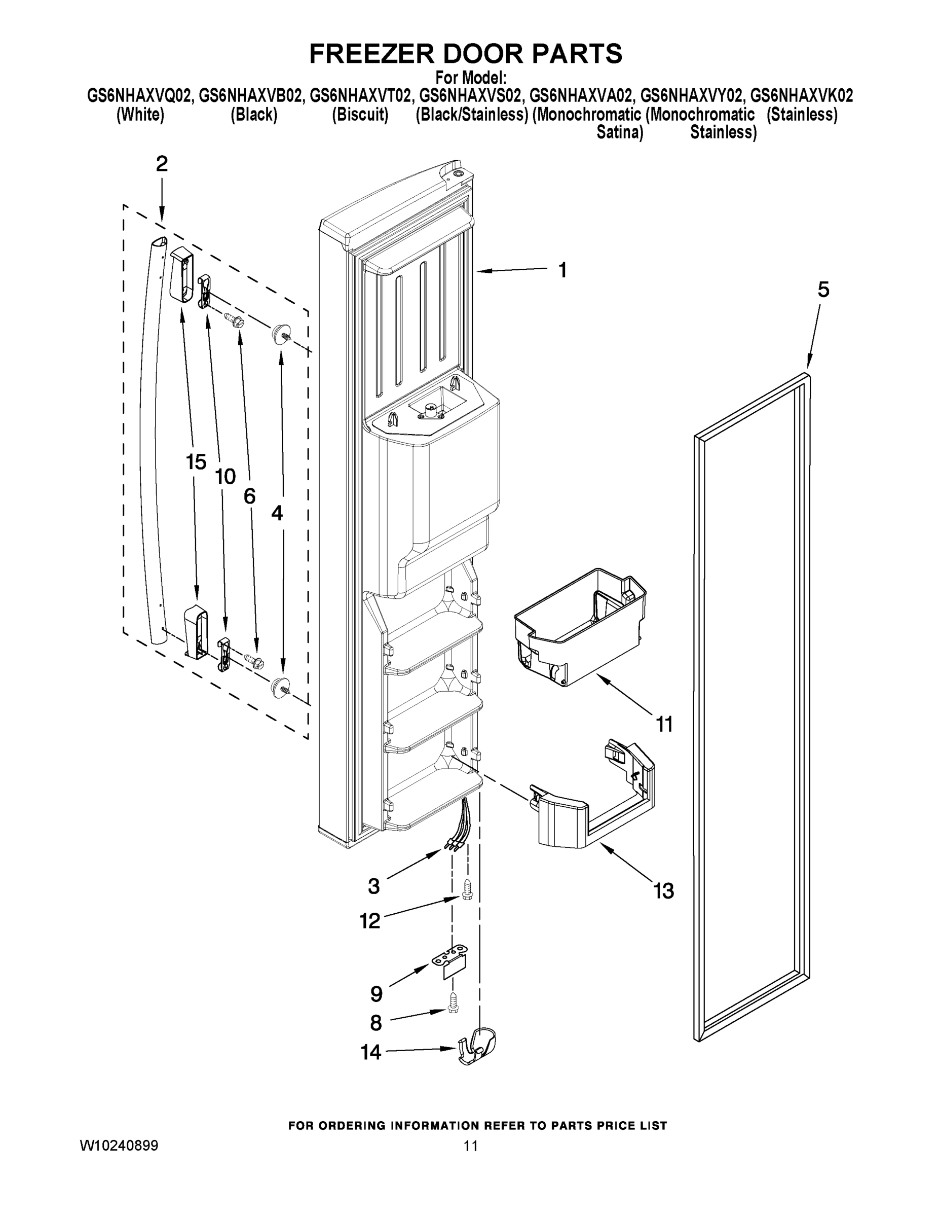 07 - FREEZER DOOR PARTS