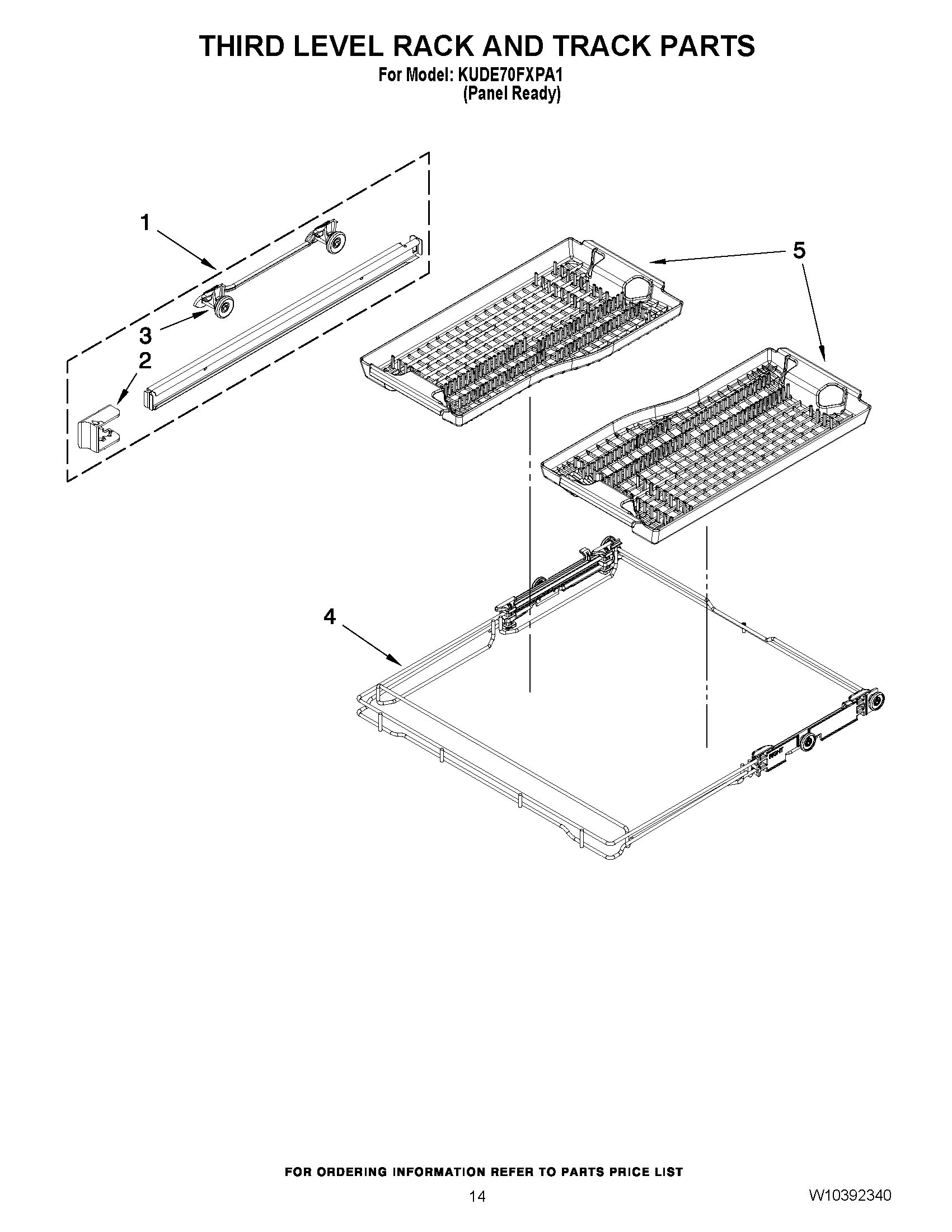 11 - THIRD LEVEL RACK AND TRACK PARTS