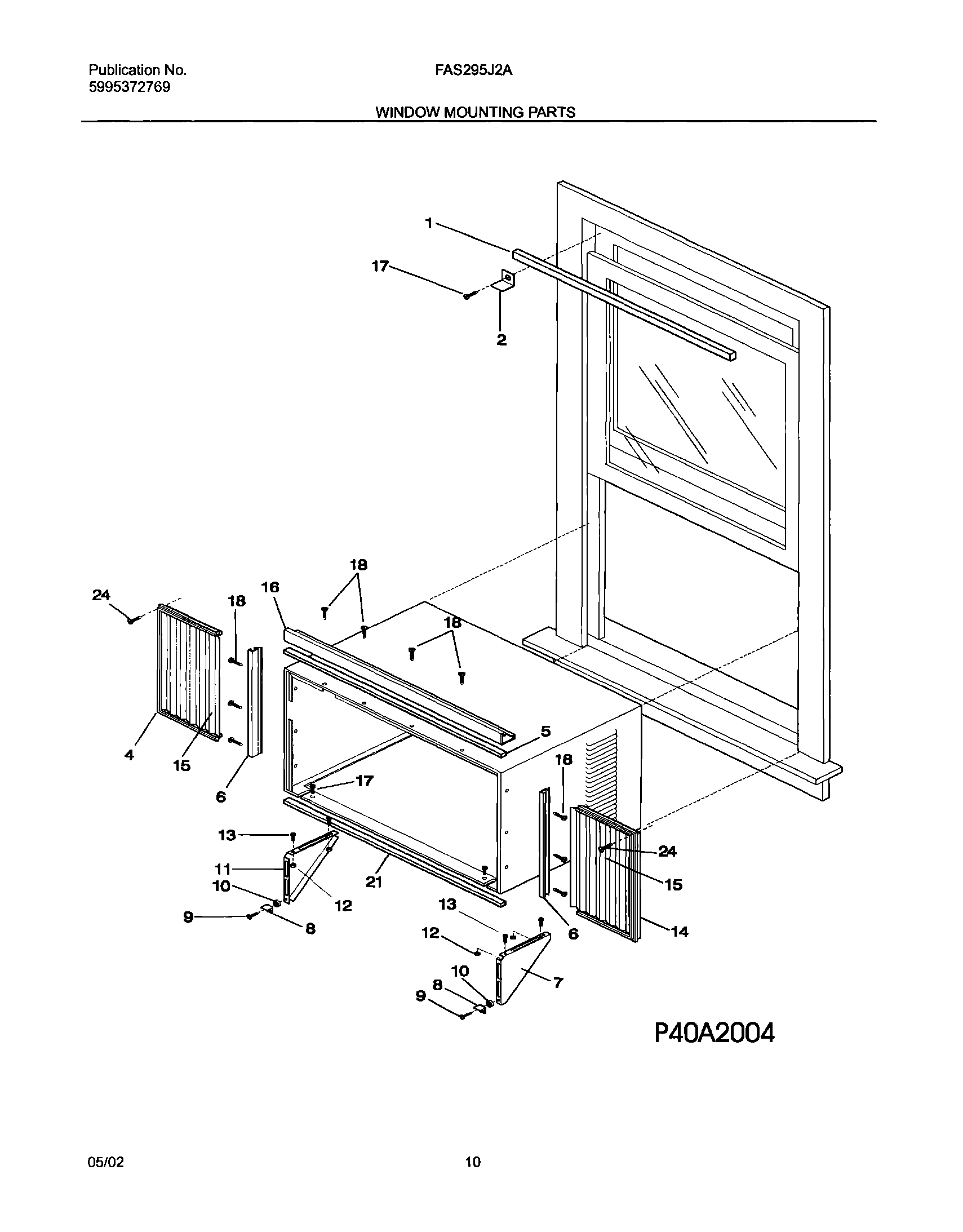 11 - WINDOW MOUNTING PARTS