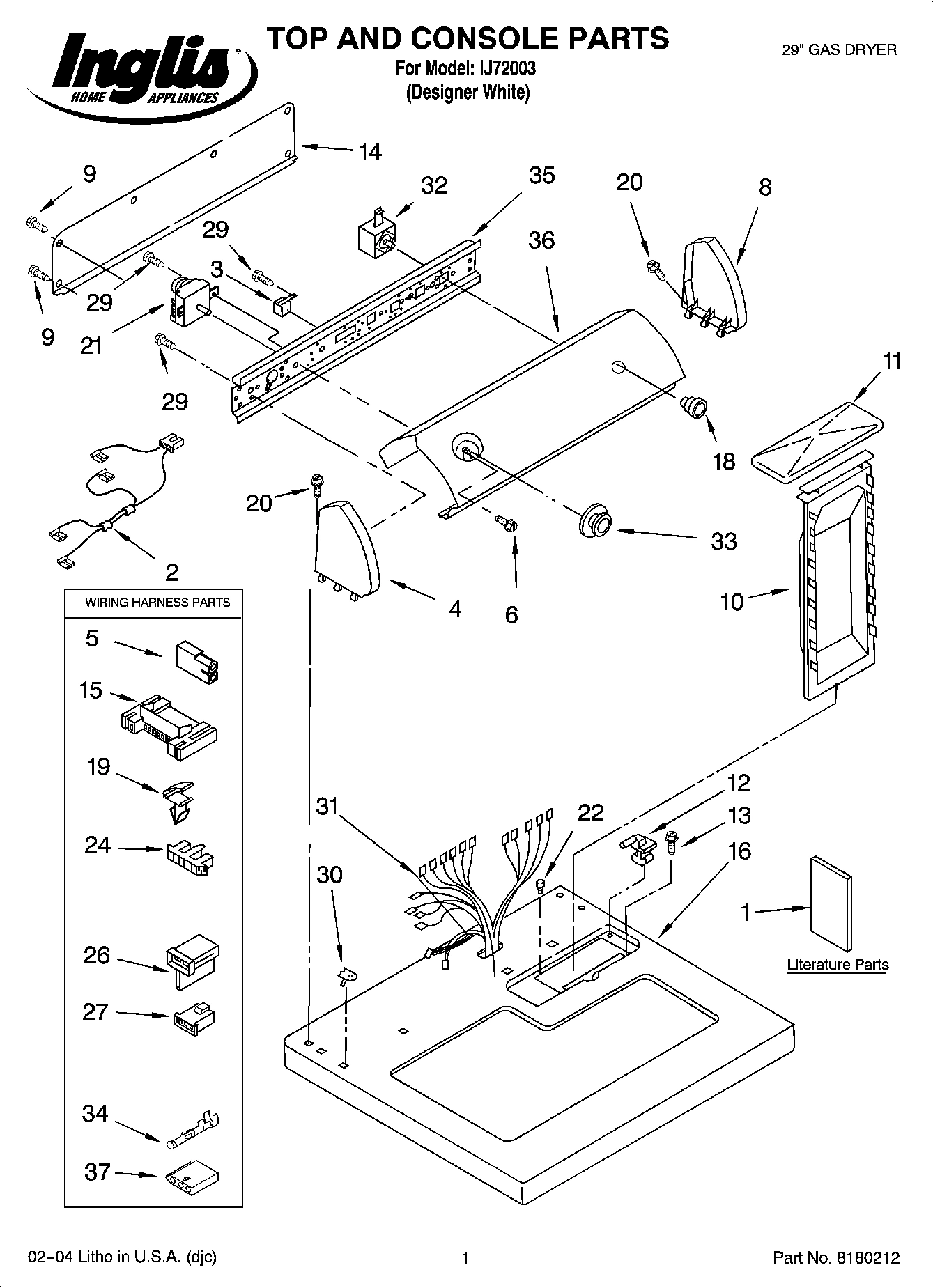 01 - TOP AND CONSOLE PARTS