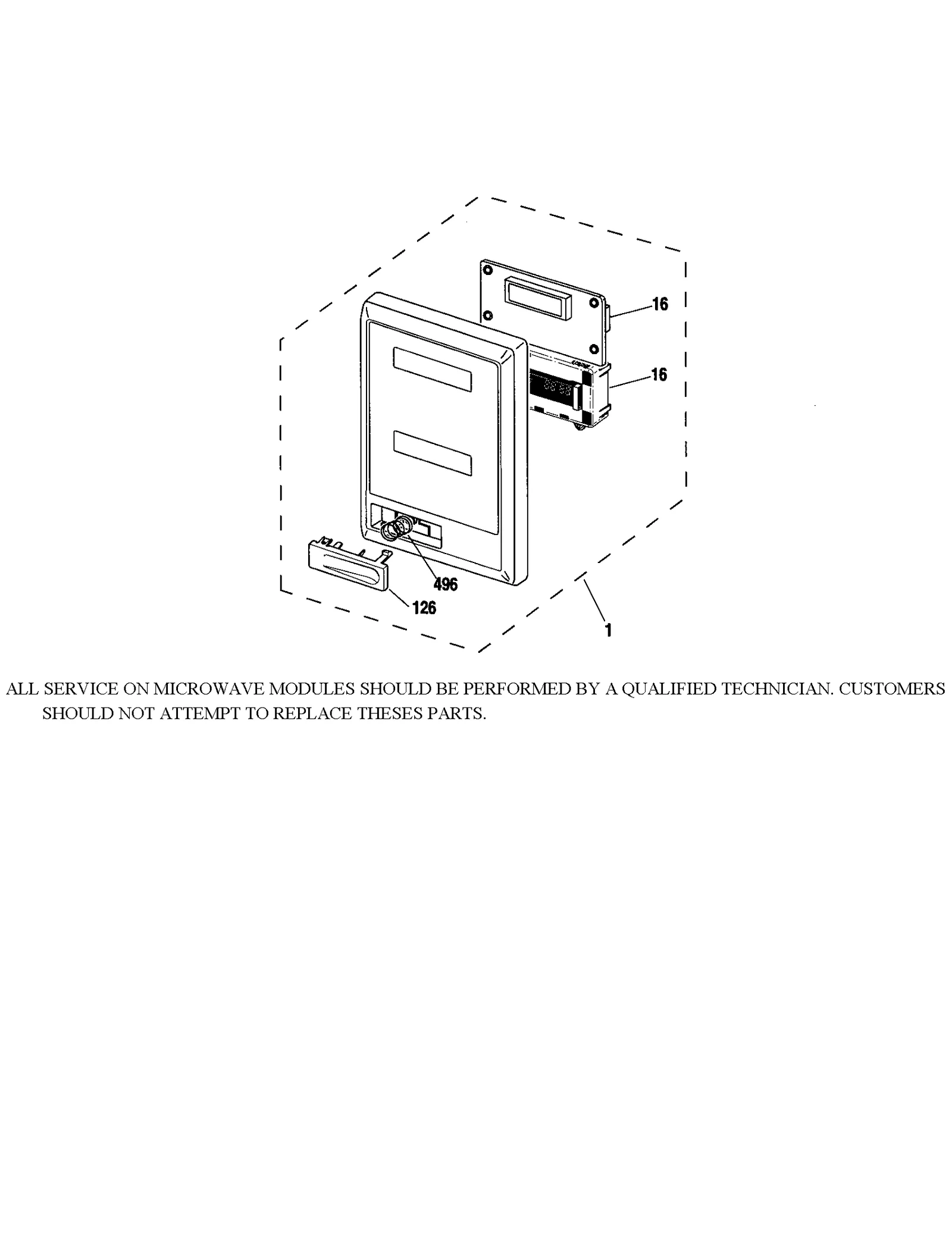 MICROWAVE CONTROL PANEL
