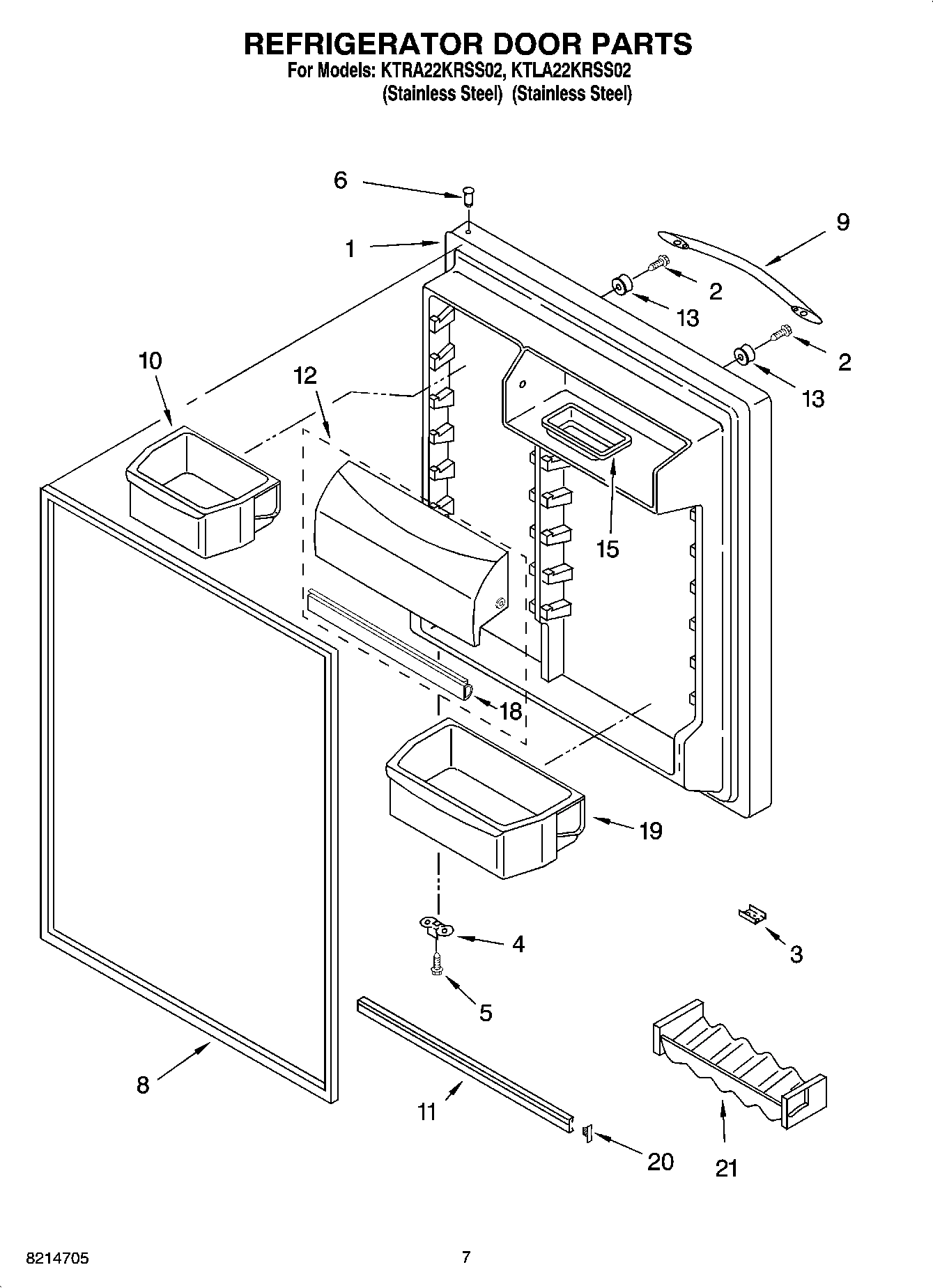 04 - REFRIGERATOR DOOR PARTS